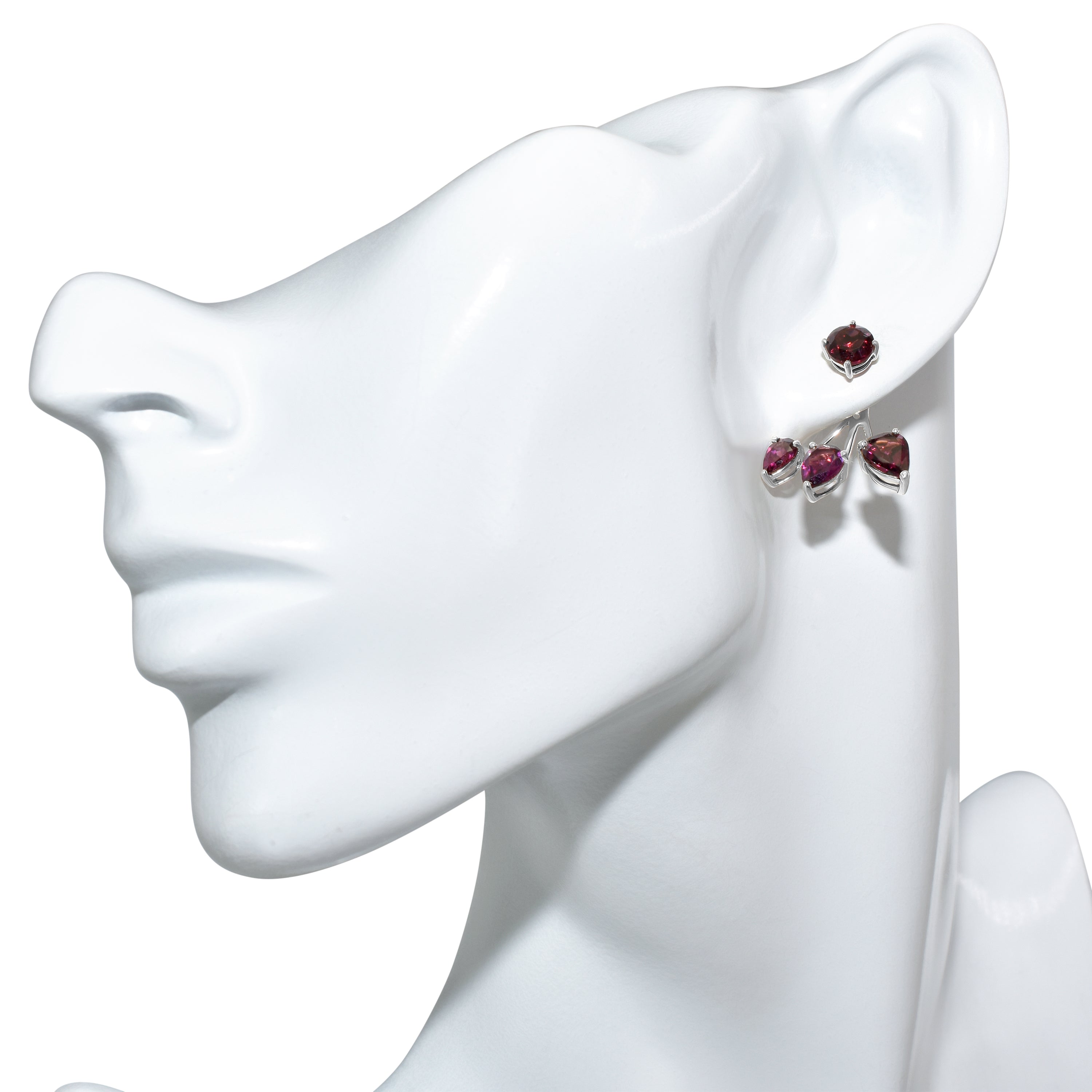 14k Gemstone Front Back Earring