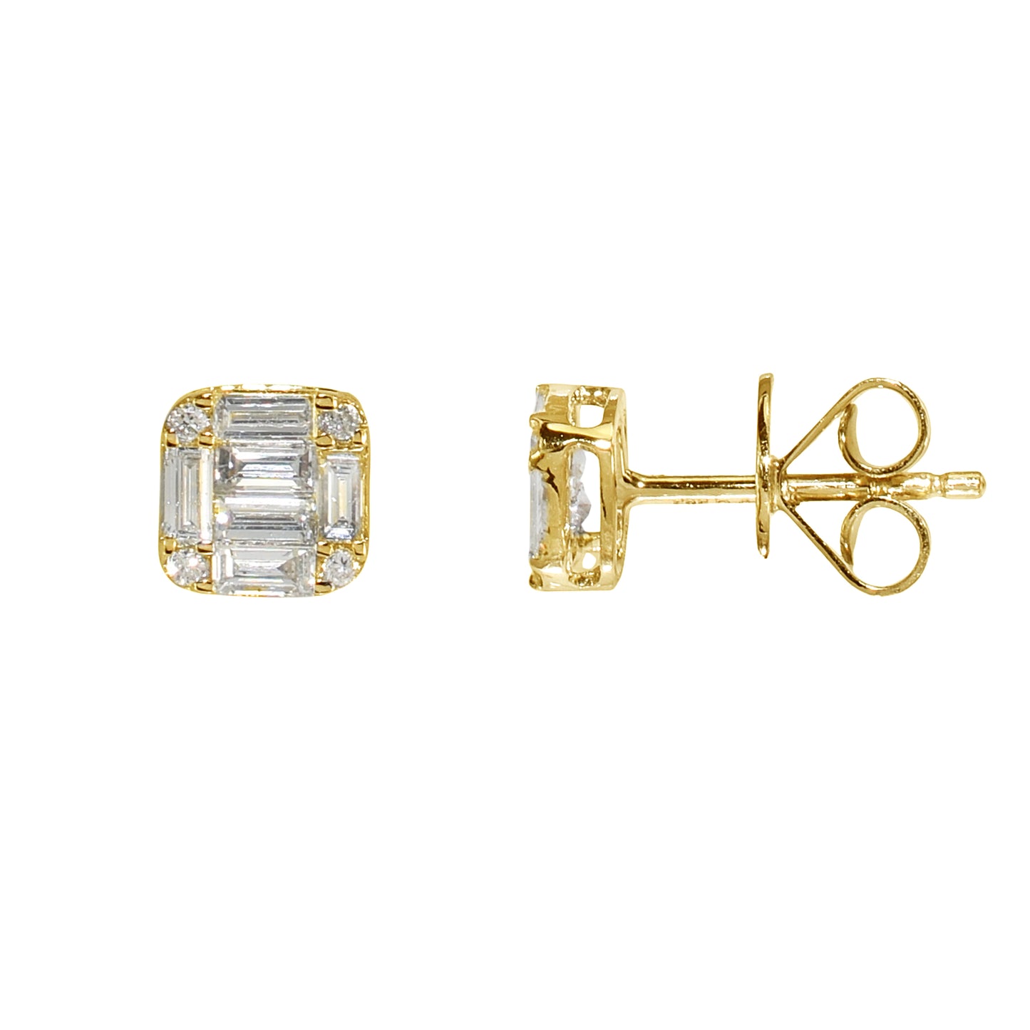 14k Diamond Stud Earring
