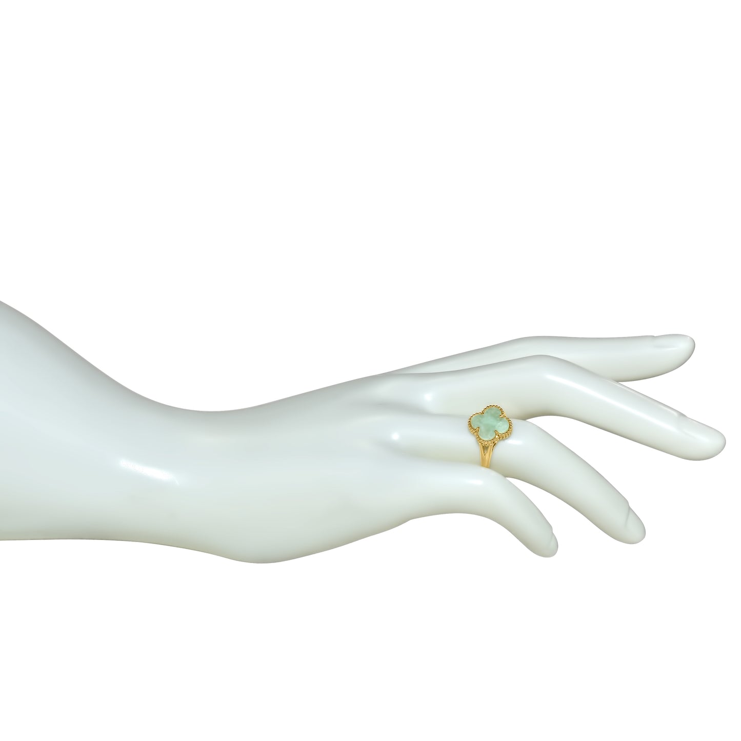 14k Yellow Gold Clover Ring