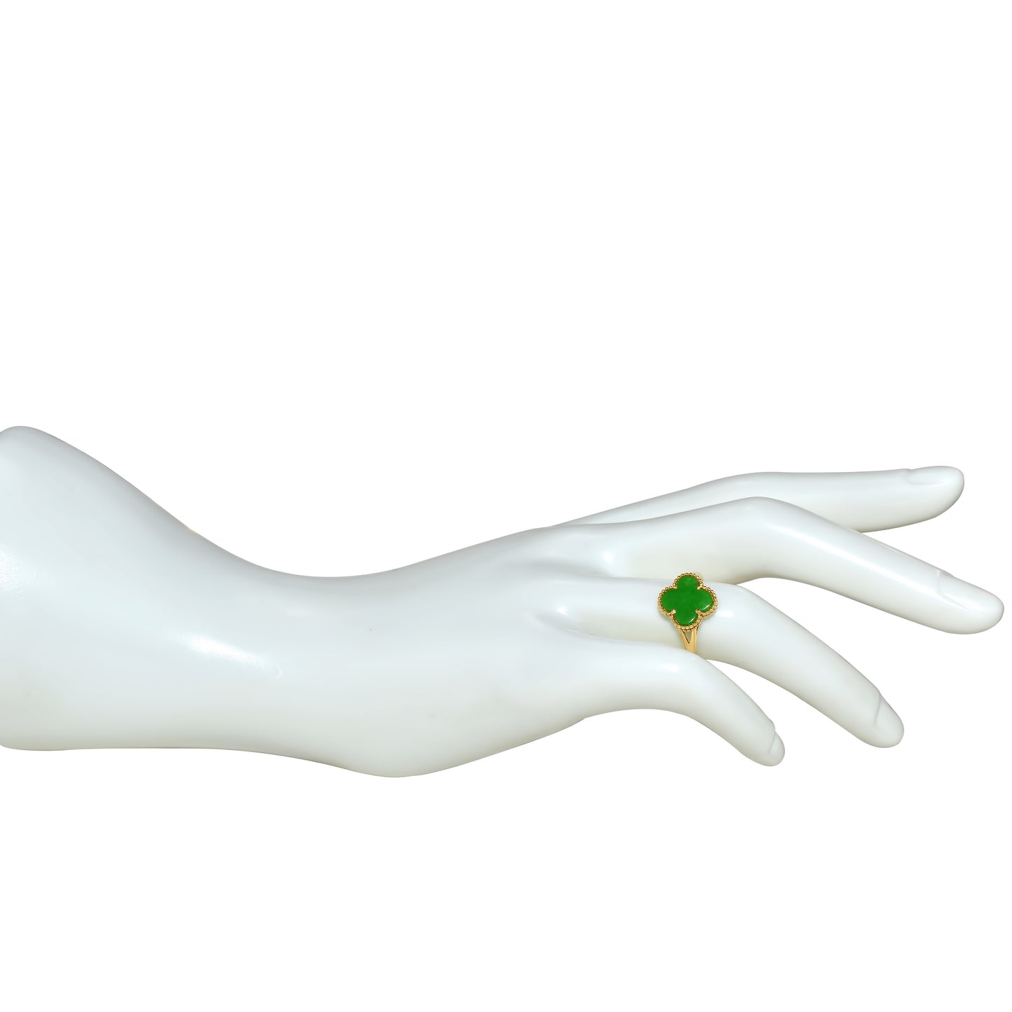 14k Yellow Gold Clover Ring