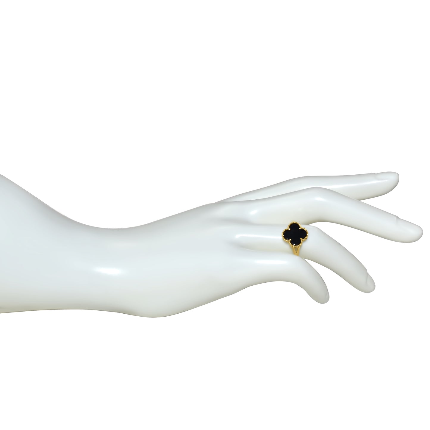 14k Yellow Gold Clover Ring