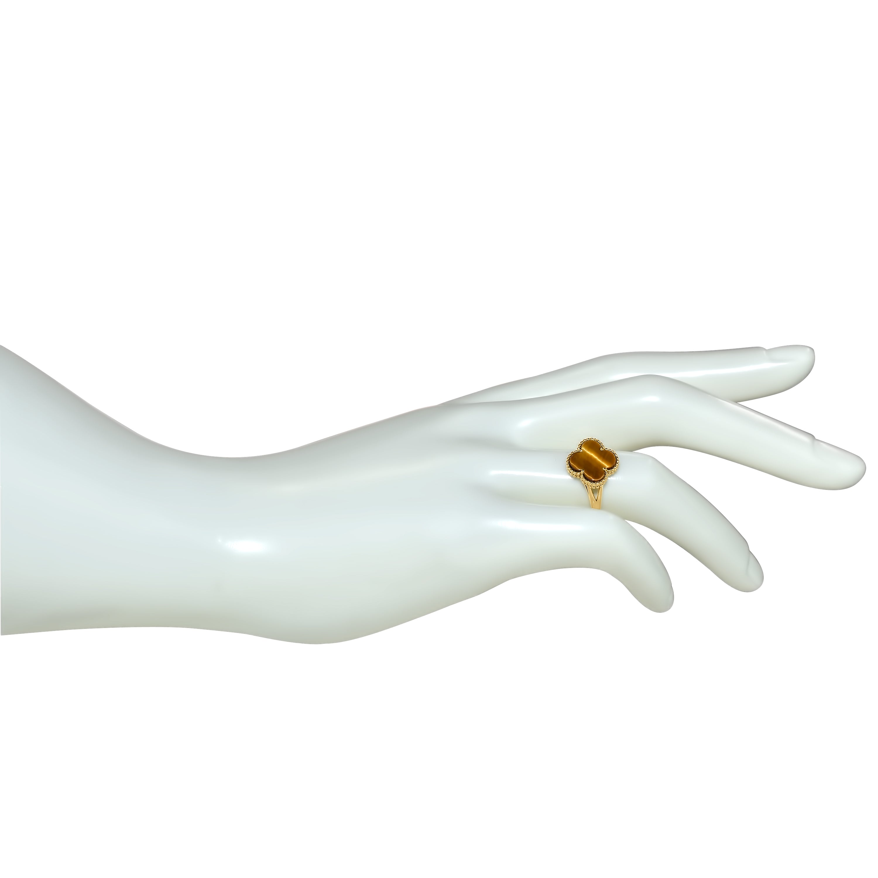 14k Yellow Gold Clover Ring
