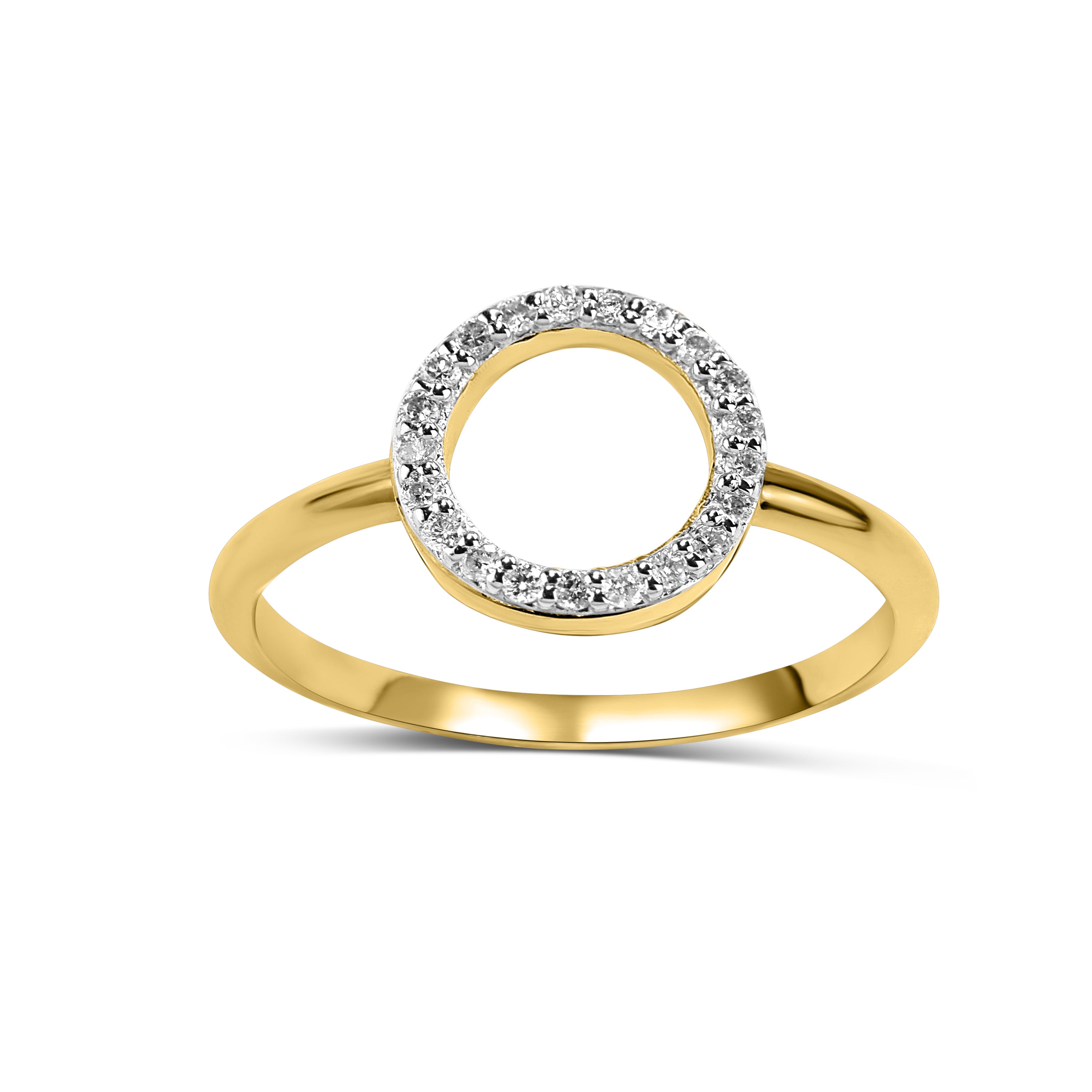 14k Open Circle Ring