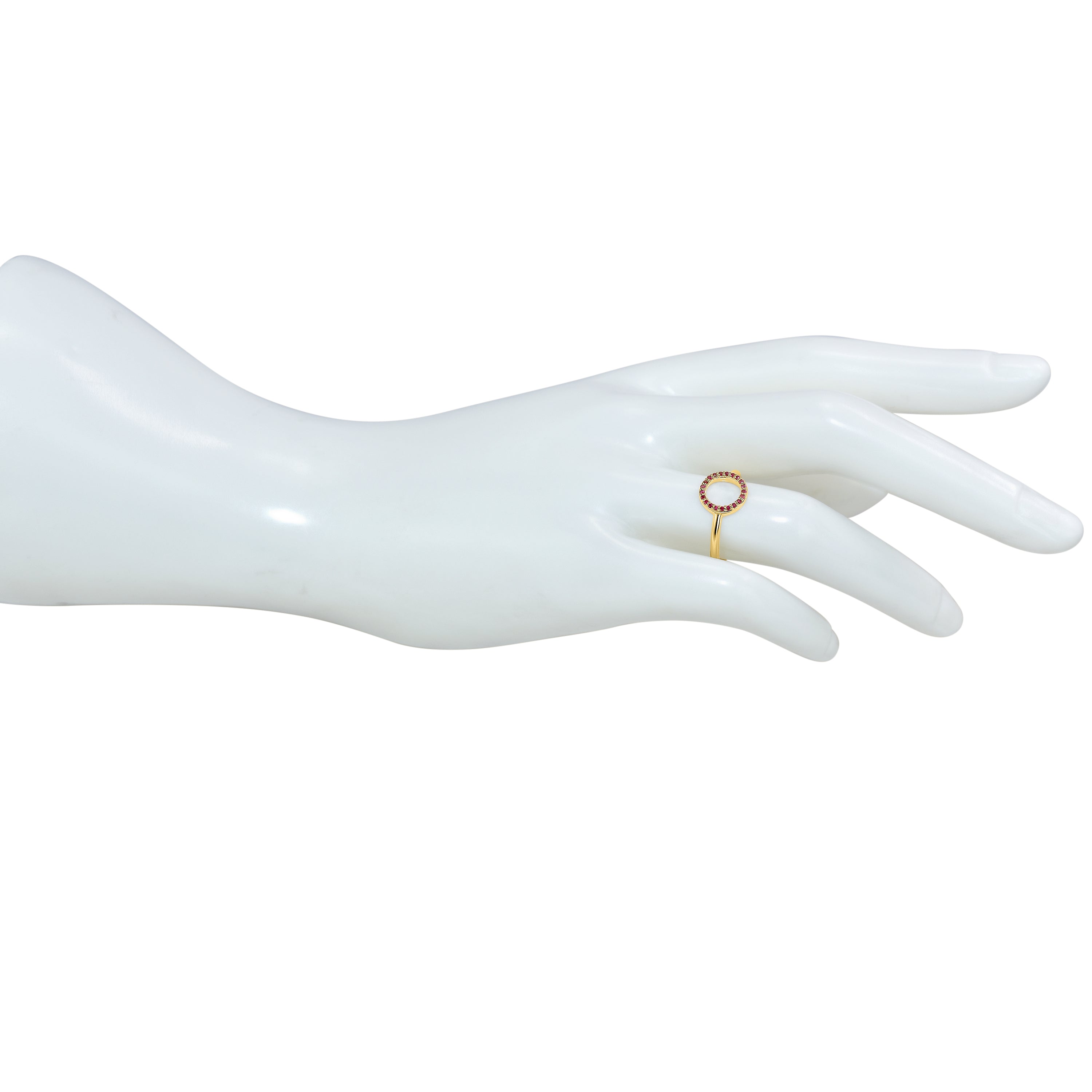 14k Open Circle Ring