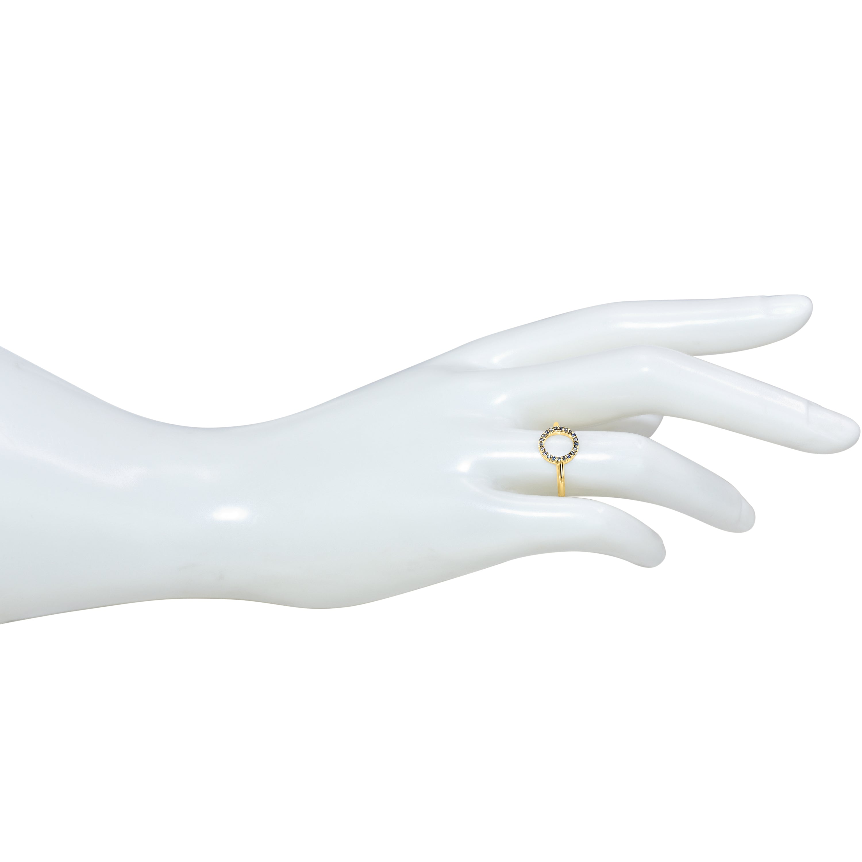 14k Open Circle Ring
