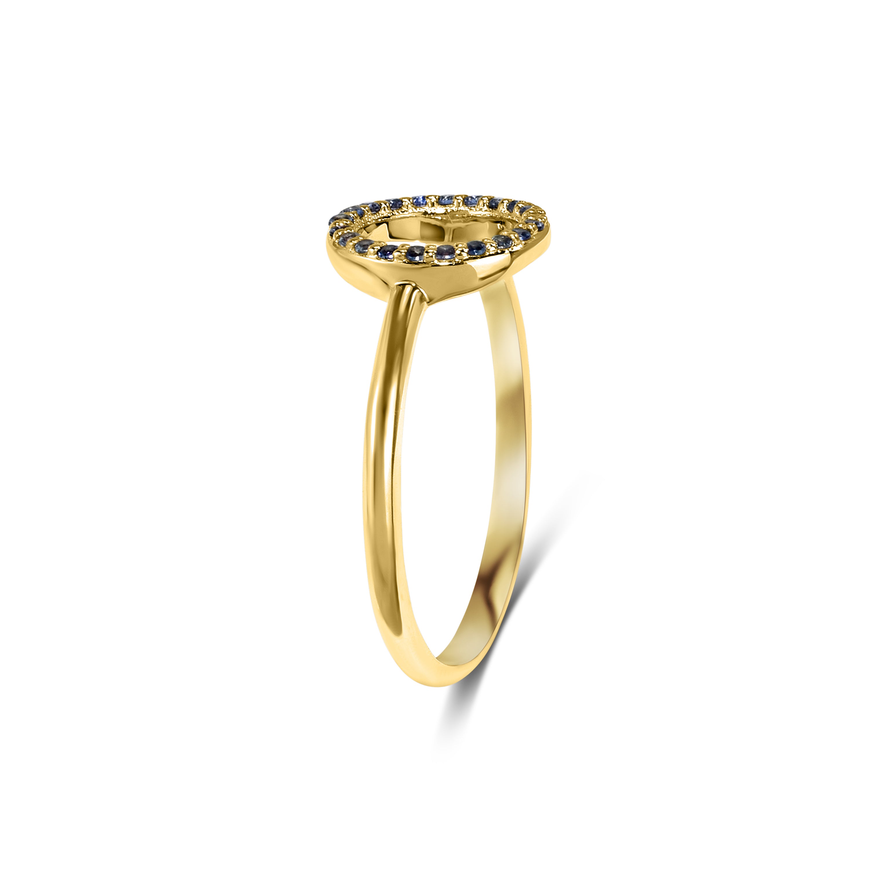 14k Open Circle Ring