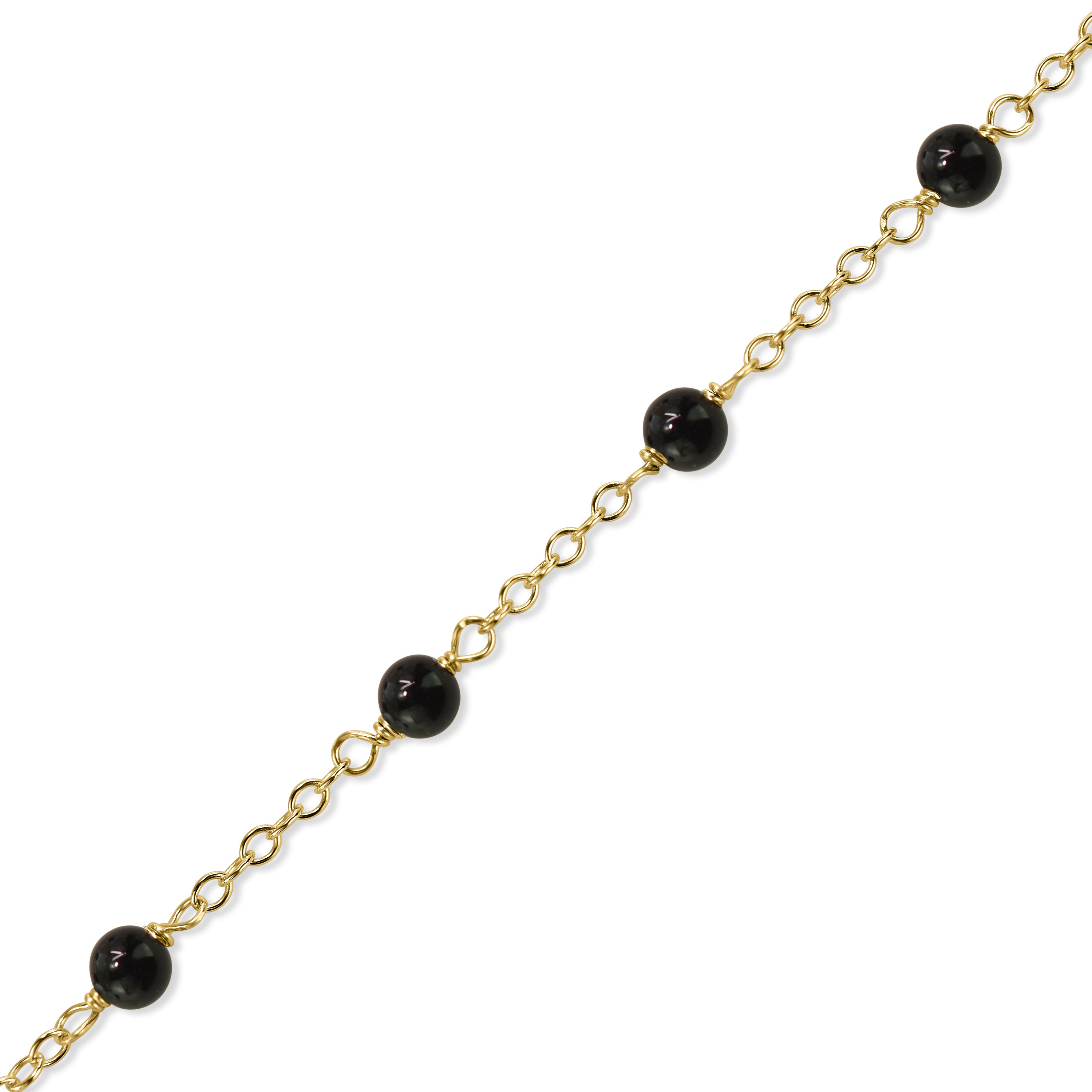 14k Gold Chain Stackable Ring