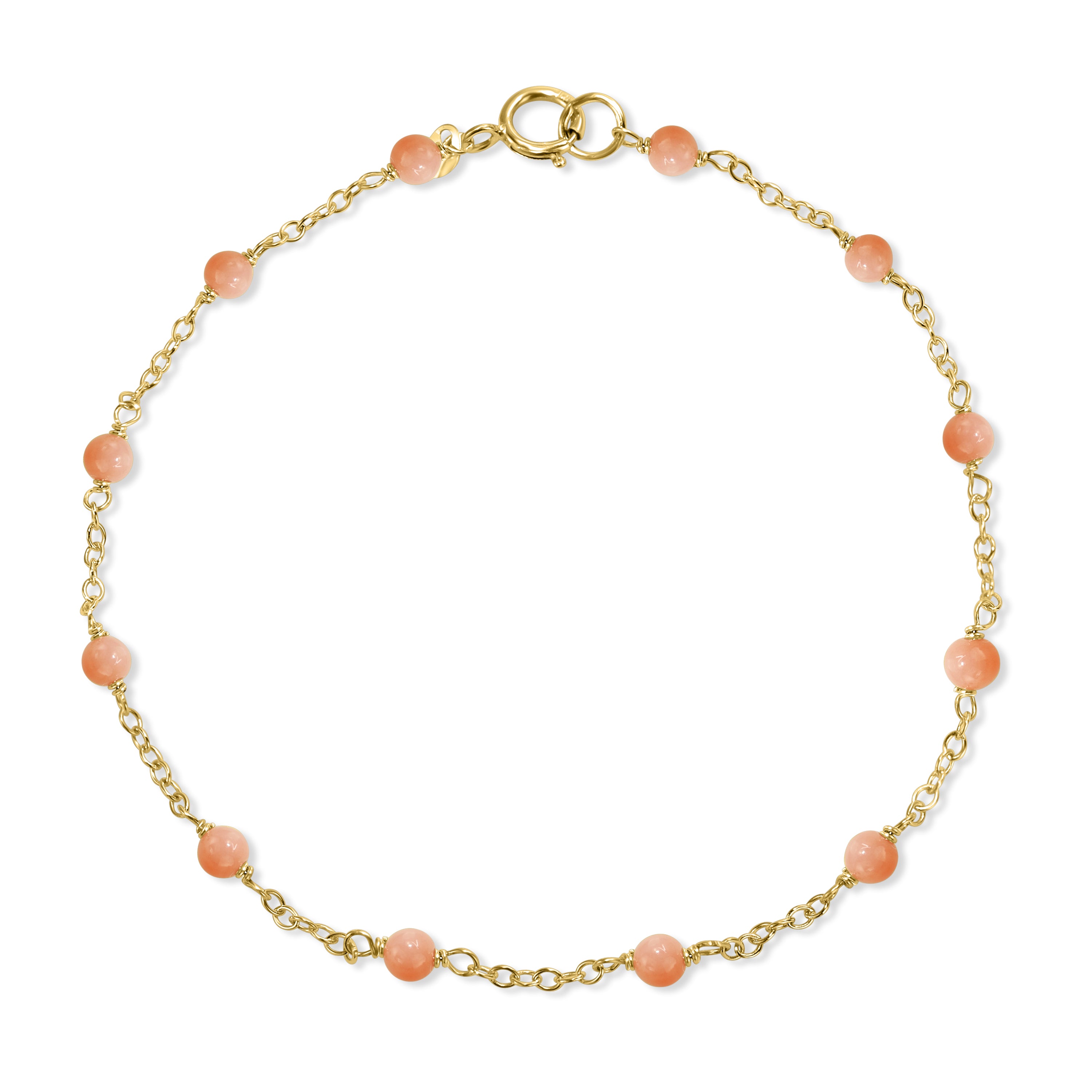 14k Gemstones and Pearl Bracelet
