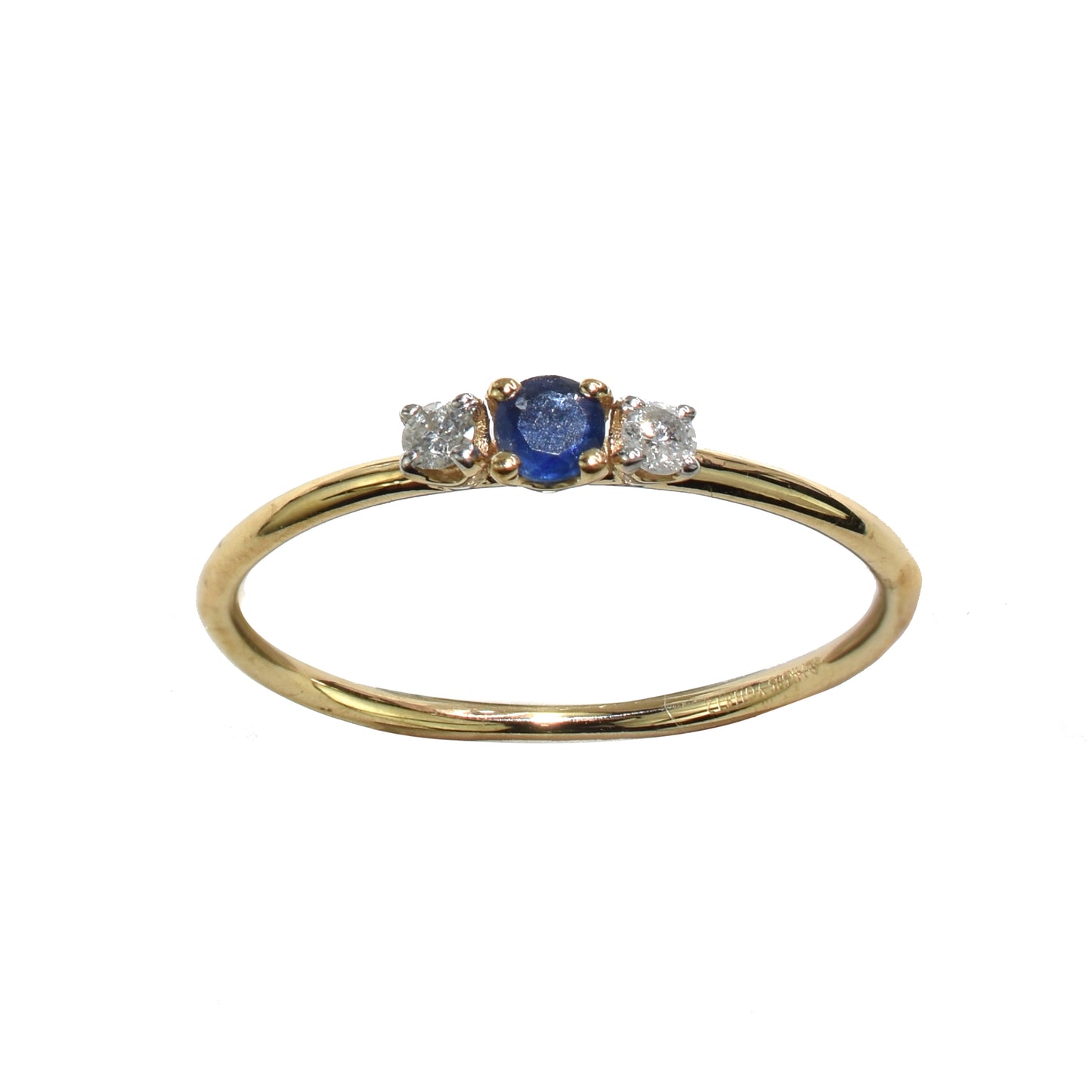 14k Sapphire Diamond Ring
