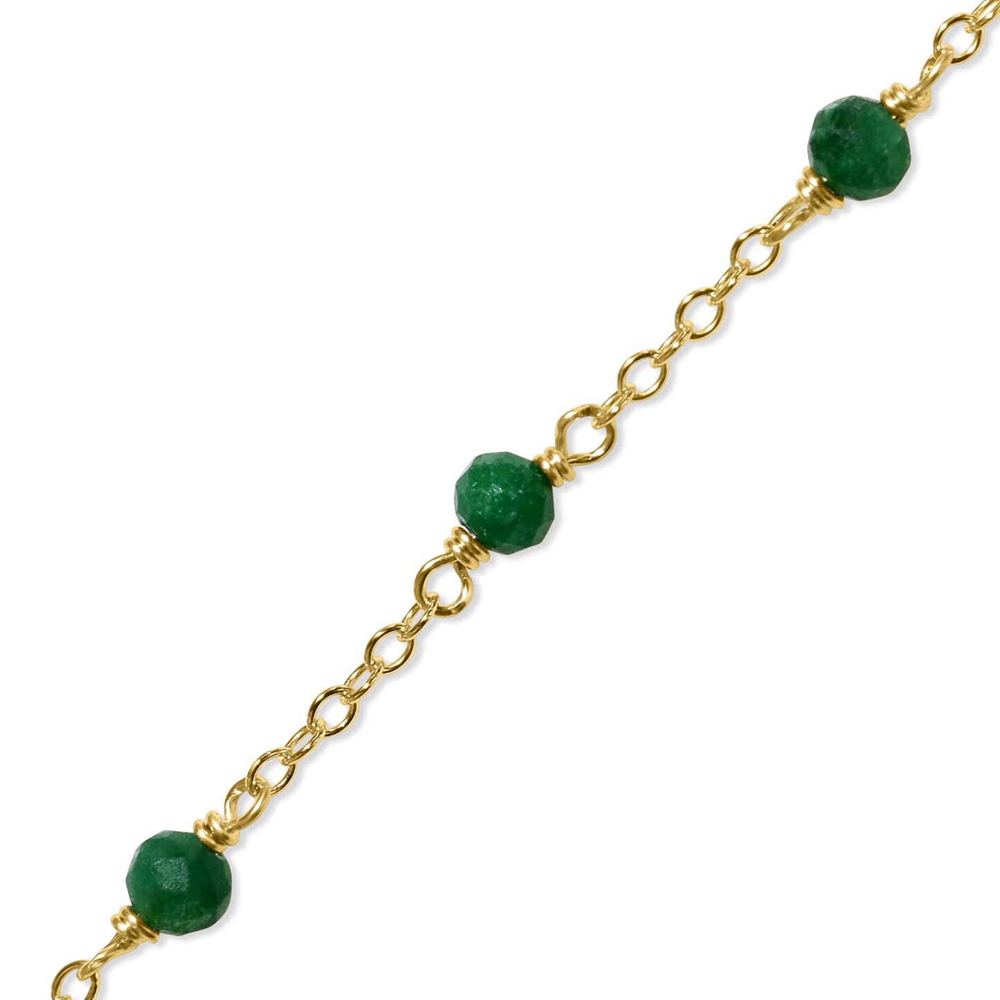 14k Gold Chain Stackable Ring