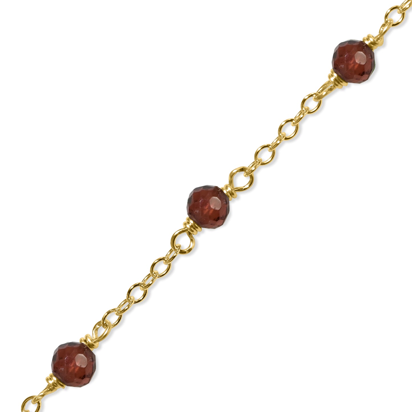 14k Gold Chain Stackable Ring