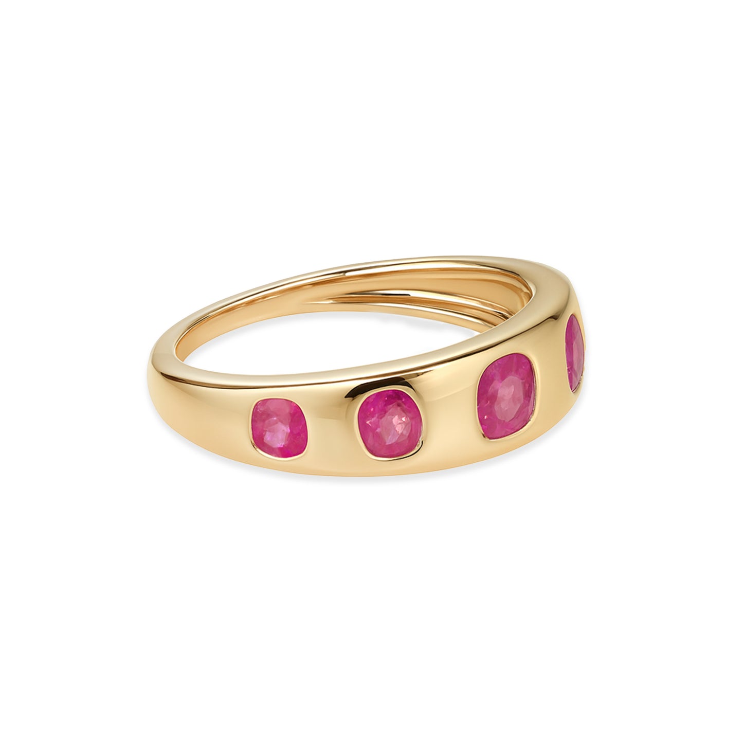 14k Ruby Round Stone Ring