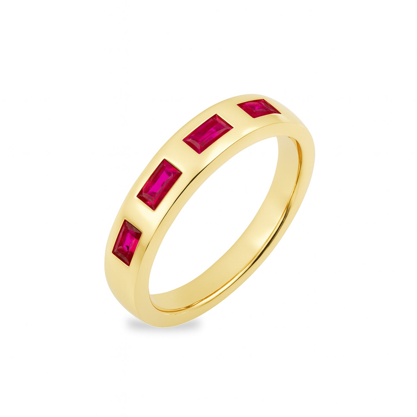 14k Ruby Square Stone Ring