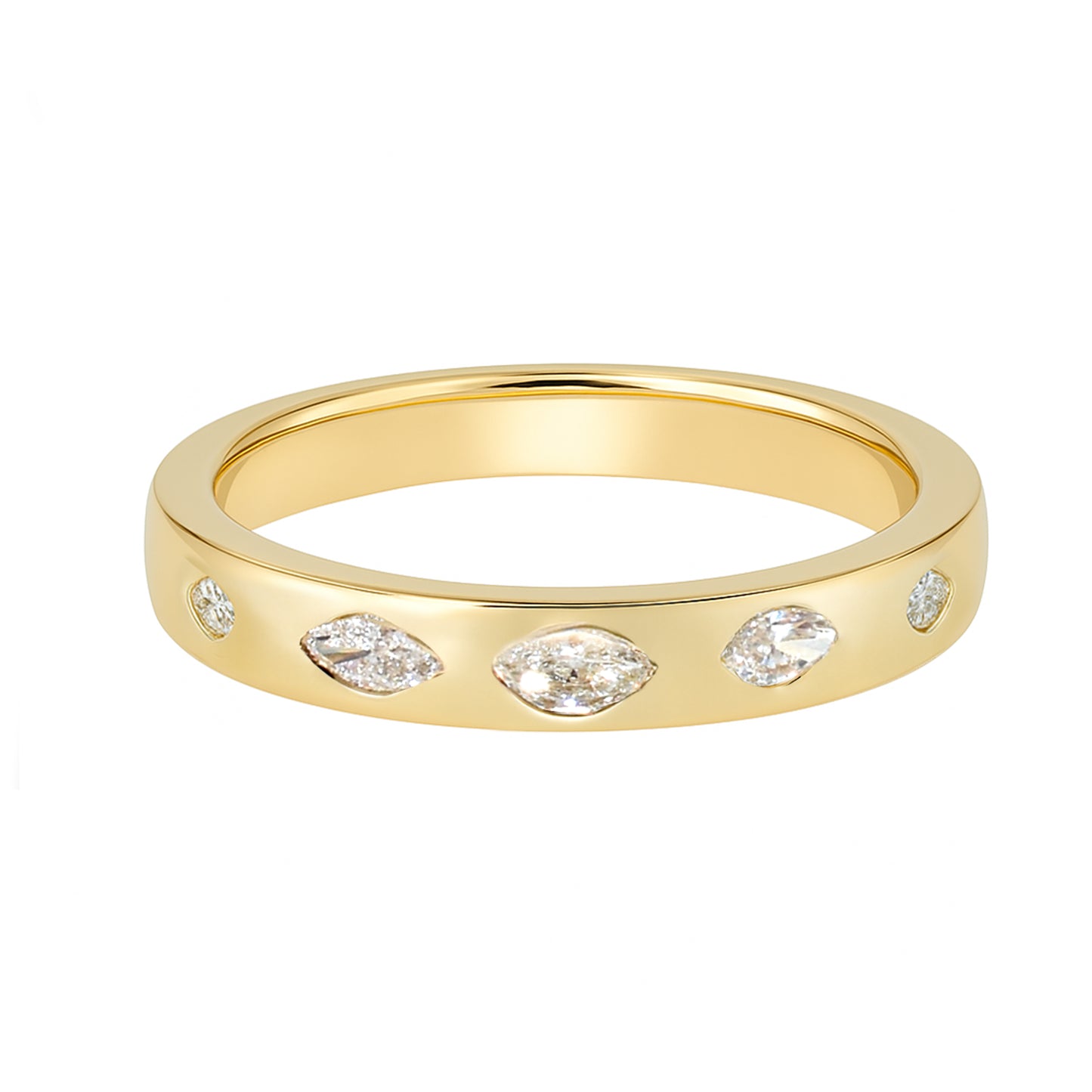 14k Diamond Round Cut Ring
