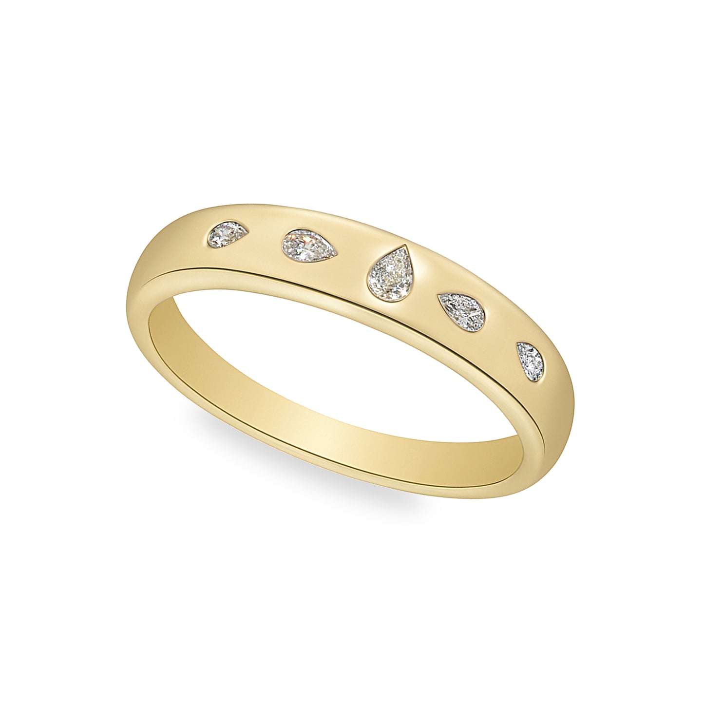 14k Diamond Round Cut Ring