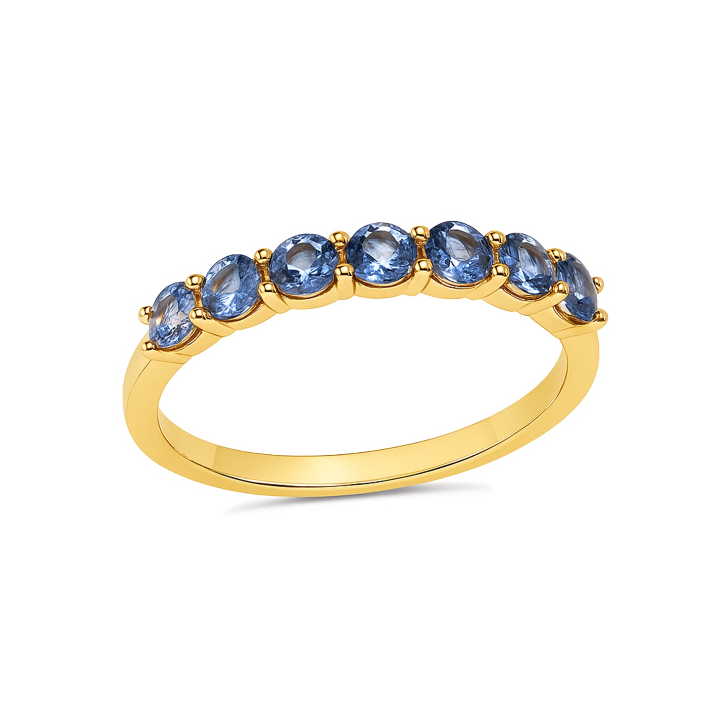 14k Sapphire Round Cut Ring