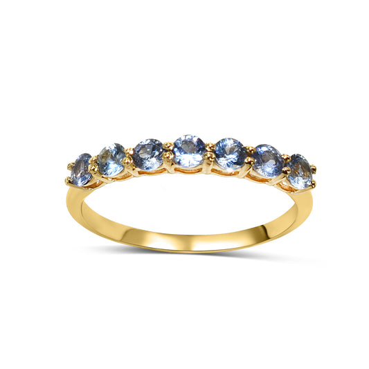 14k Sapphire Round Cut Ring