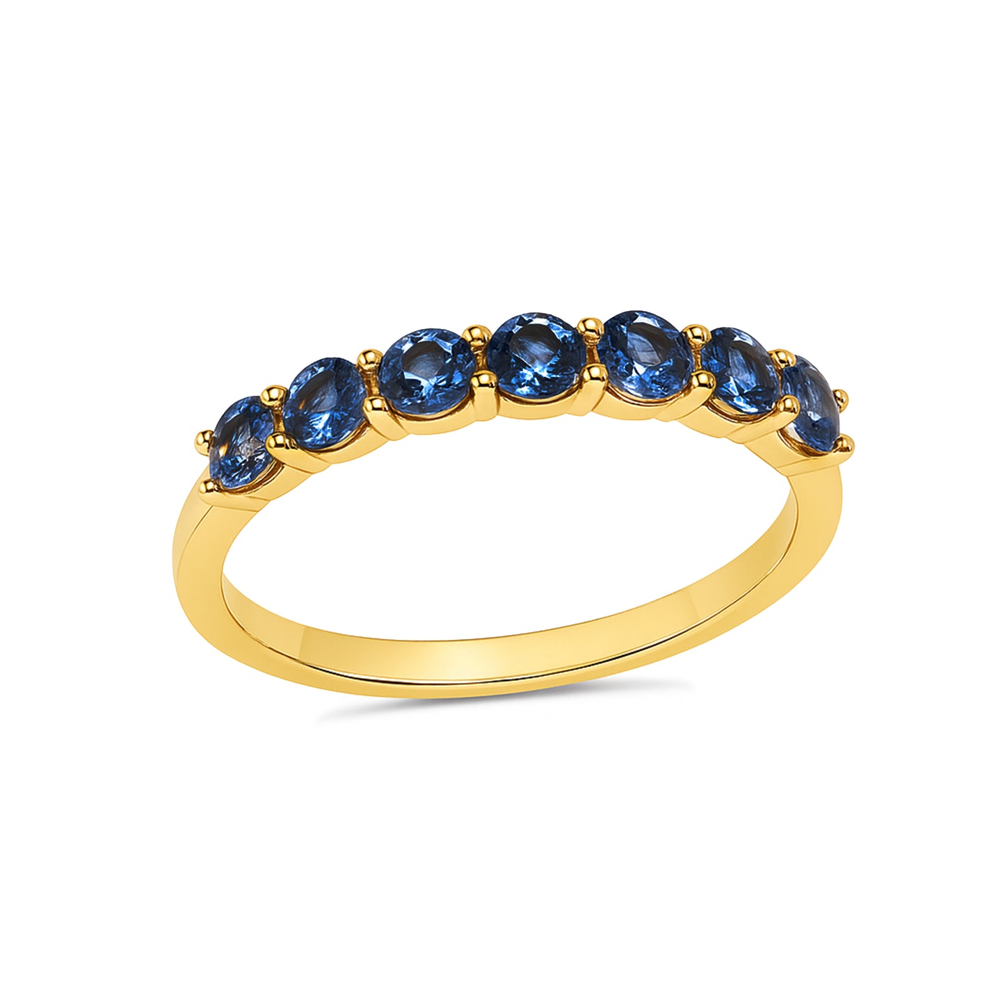 14k Sapphire Round Cut Ring