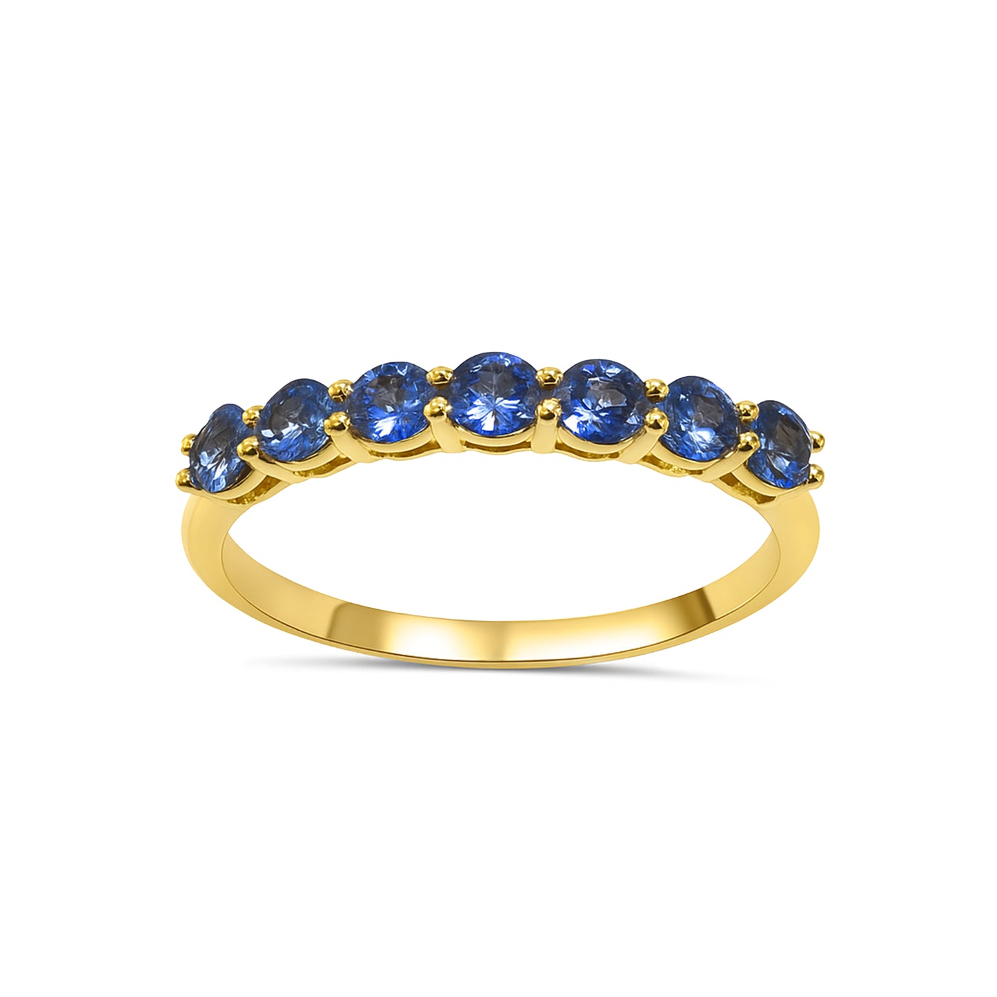 14k Sapphire Round Cut Ring
