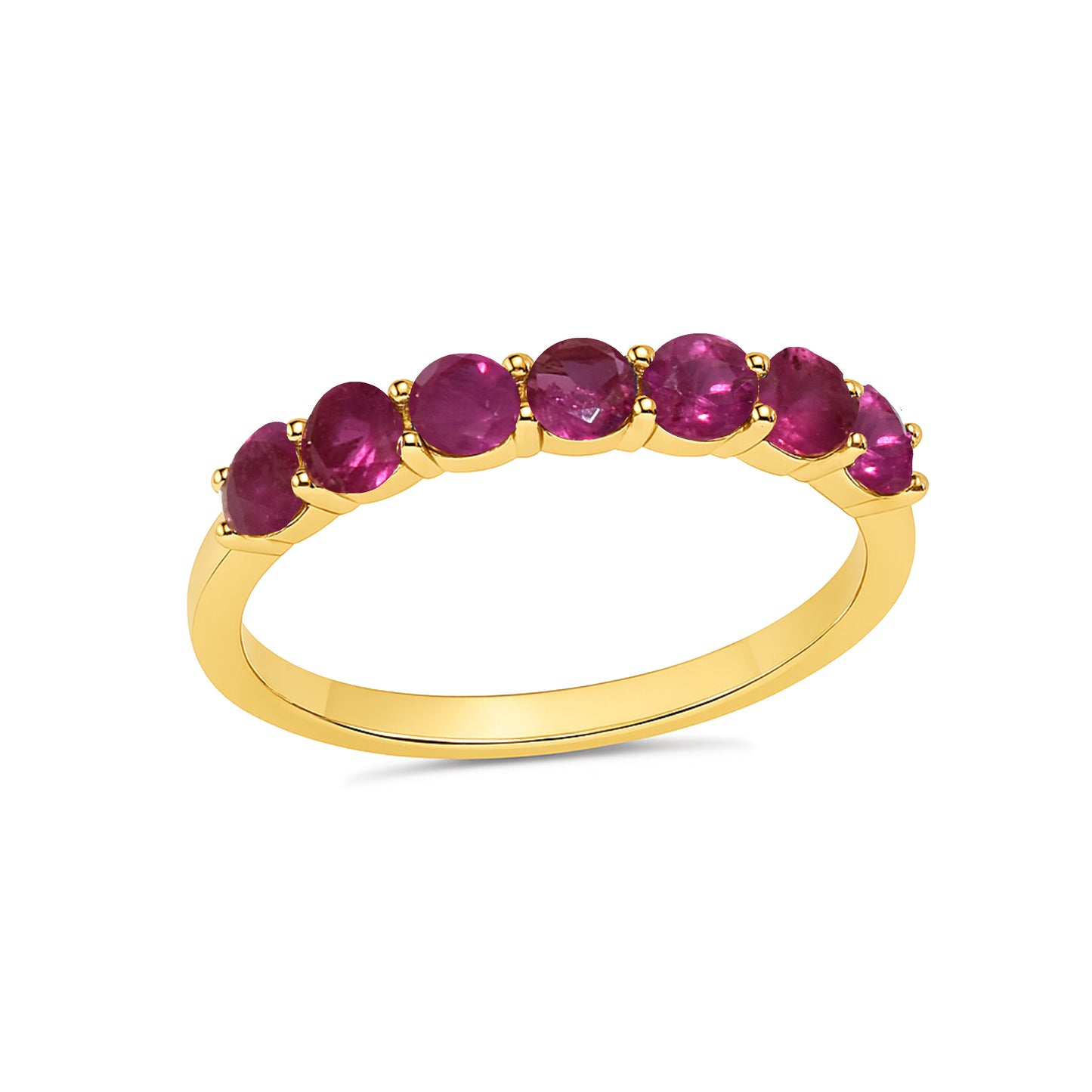 14k Ruby Round Cut Ring