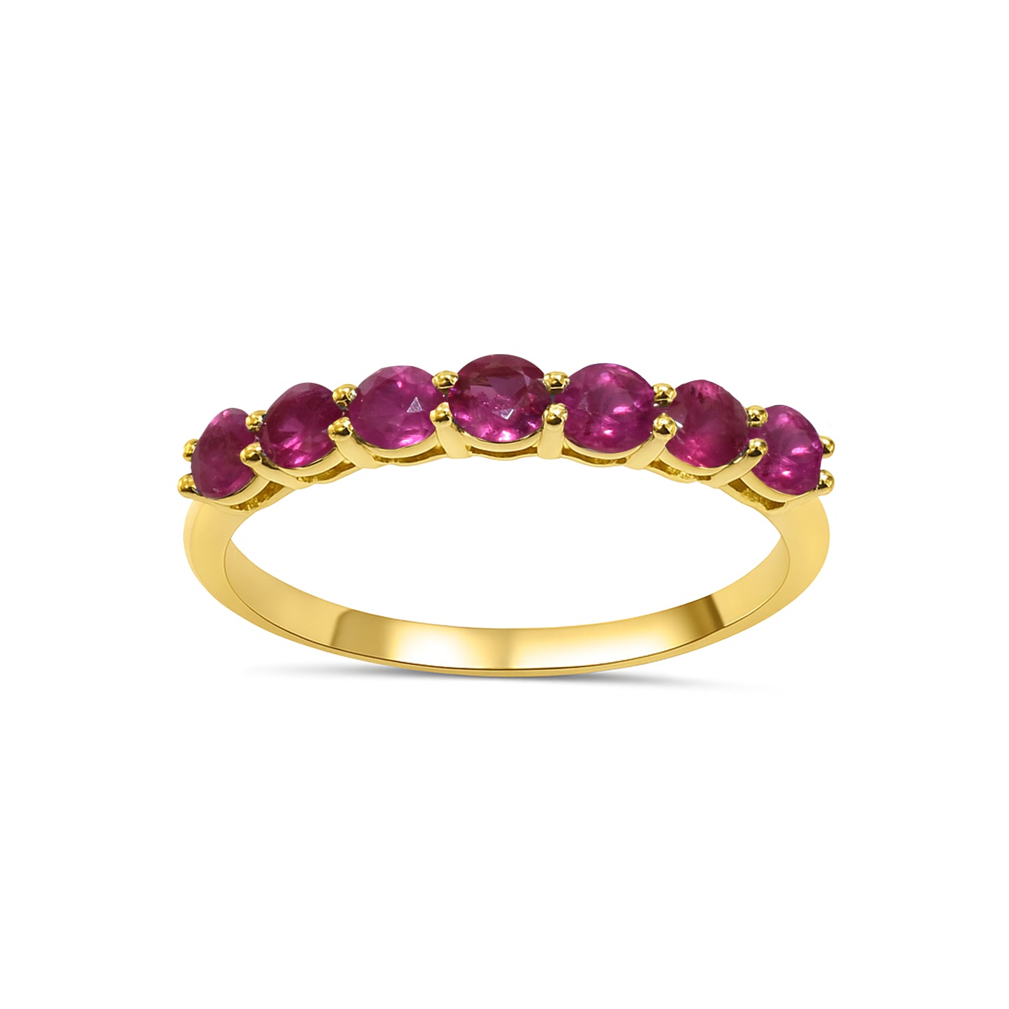 14k Ruby Round Cut Ring