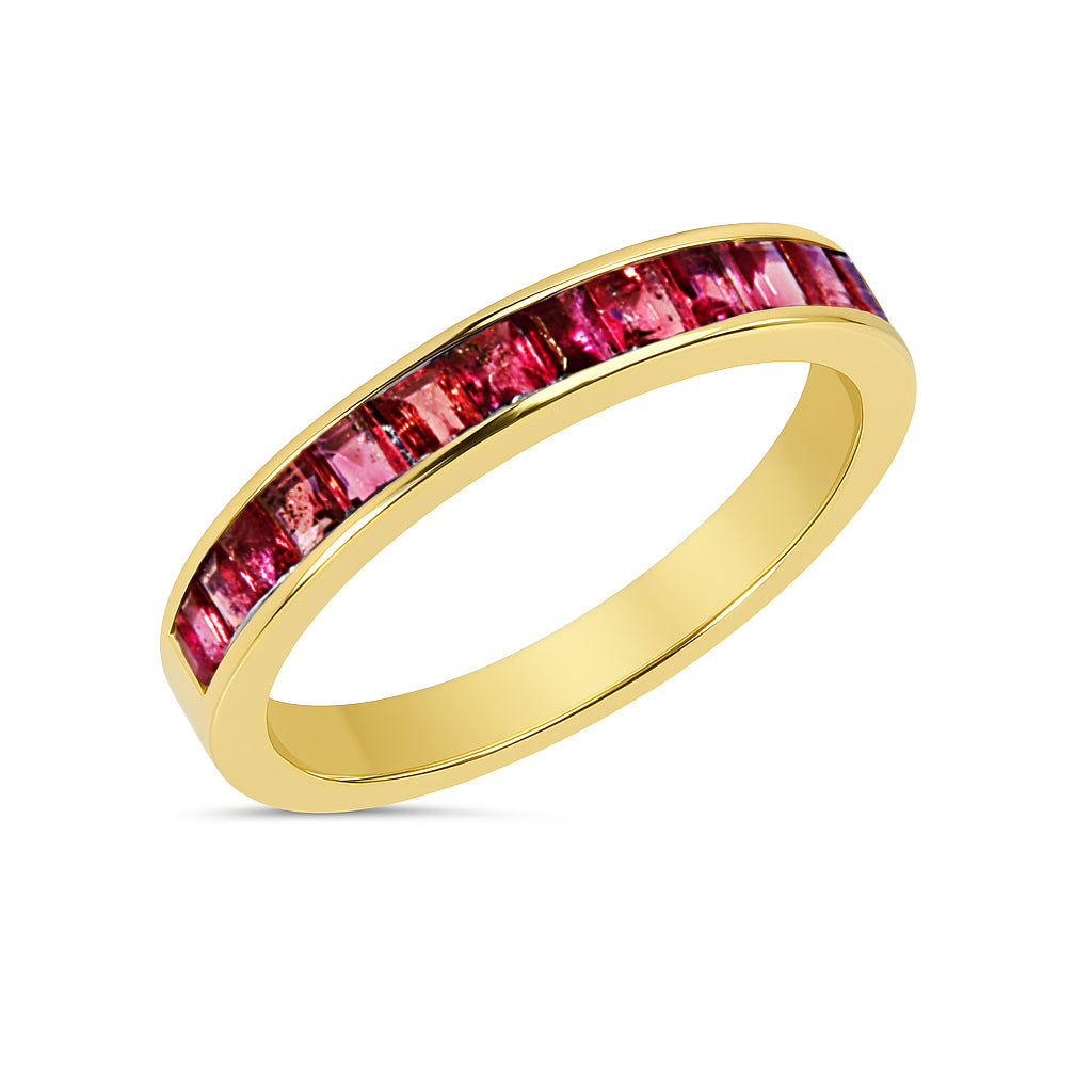 14k Ruby Channel Set Ring
