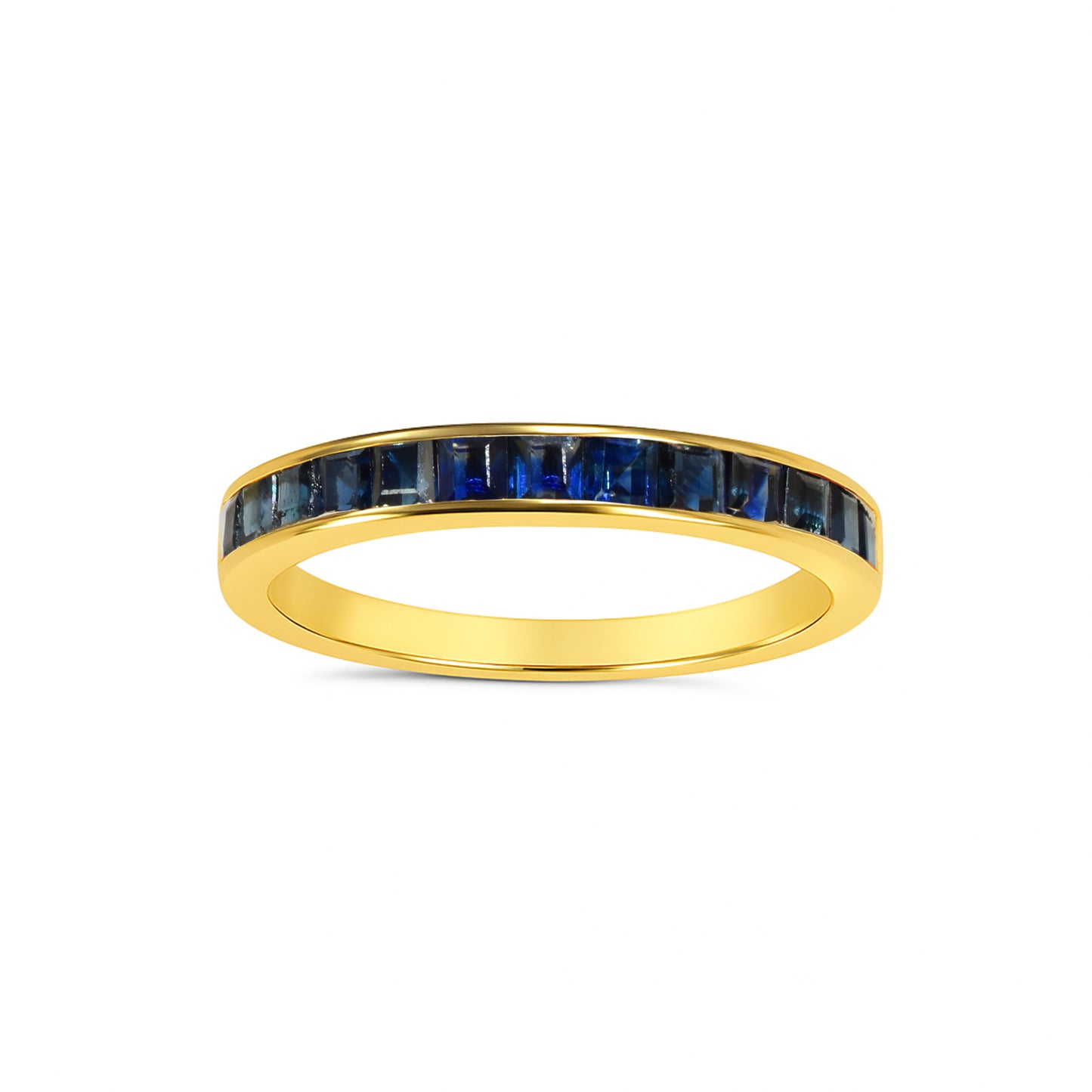 14k Sapphire Channel Set Ring