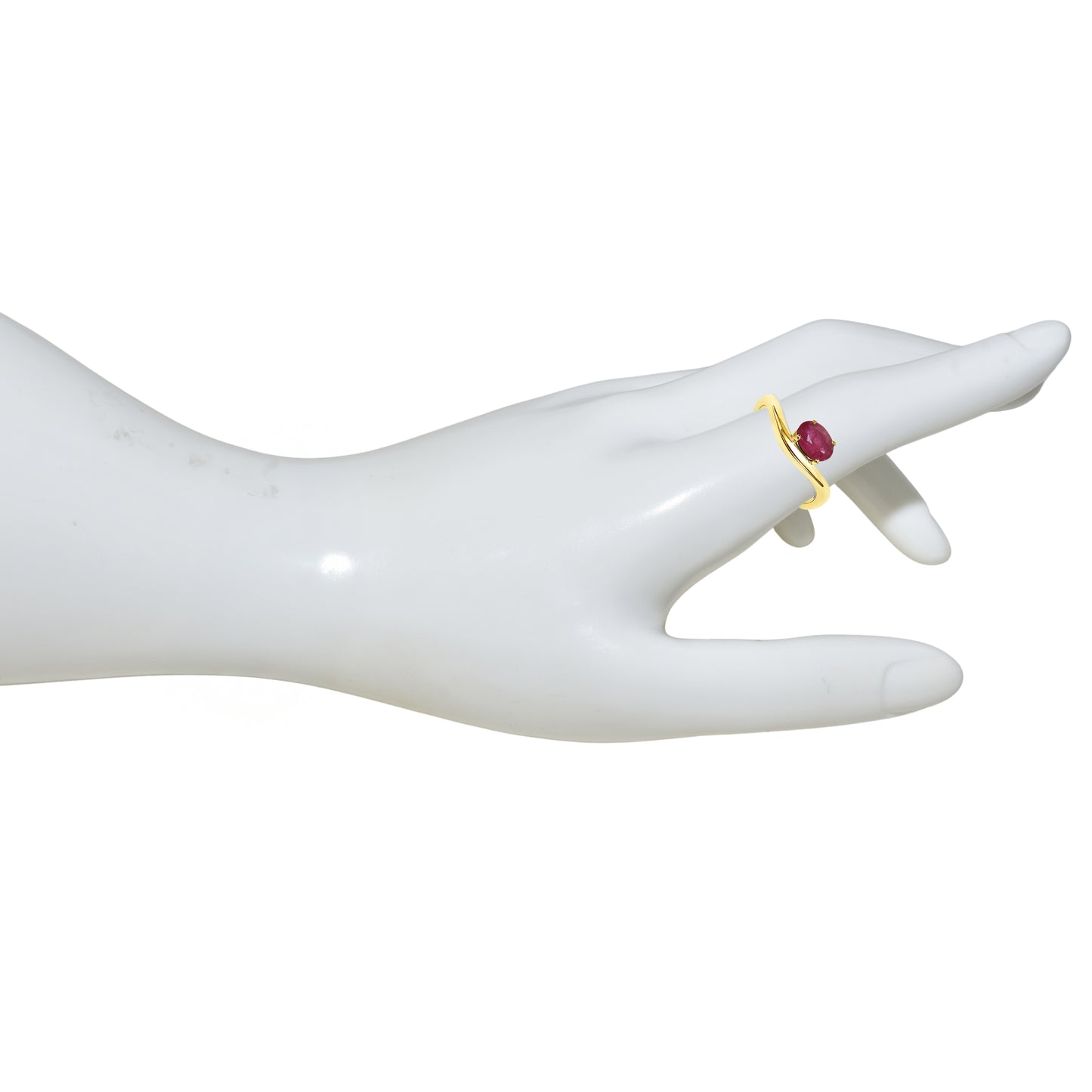 14k Ruby Oval Cut Ring