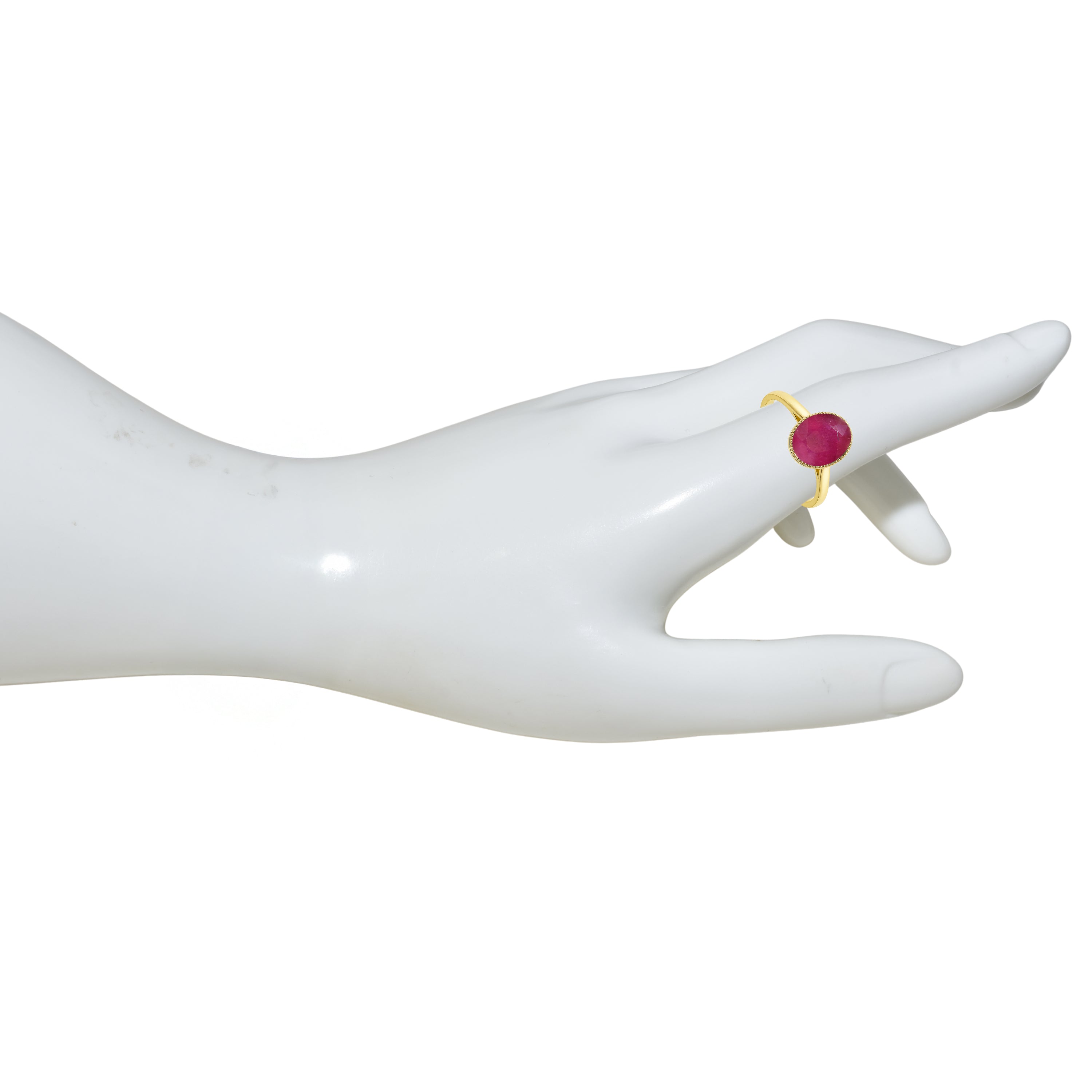 14k Ruby Oval Shape Ring