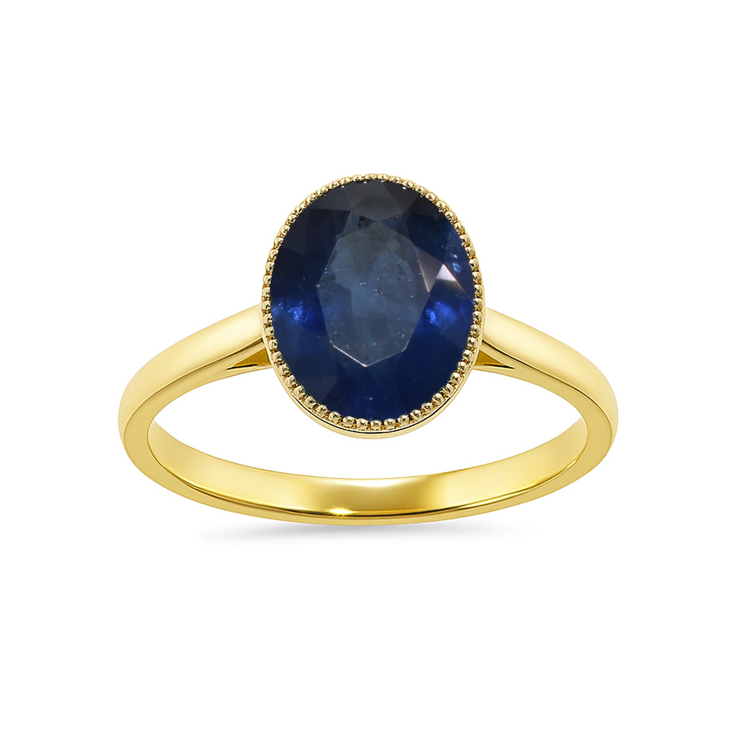 14k Sapphire Oval Shape Ring