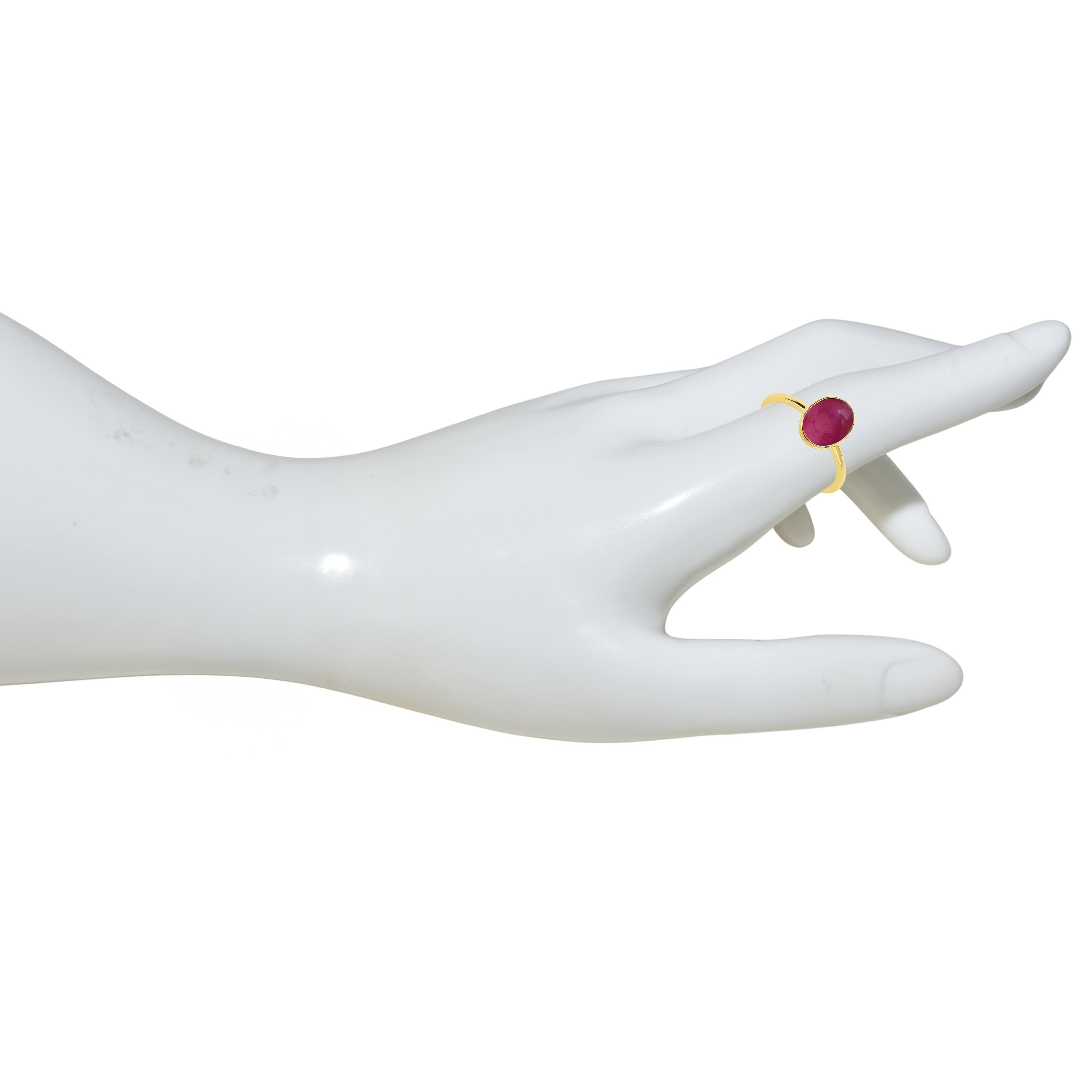 14k Ruby Oval Shape Ring