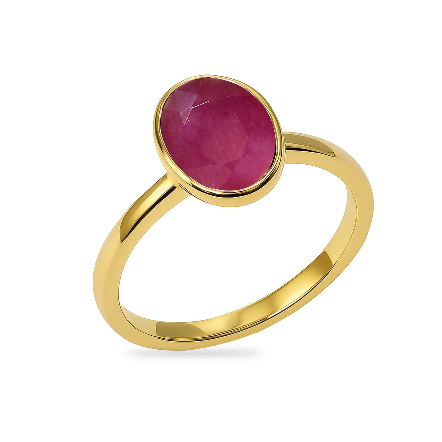 14k Ruby Oval Shape Ring