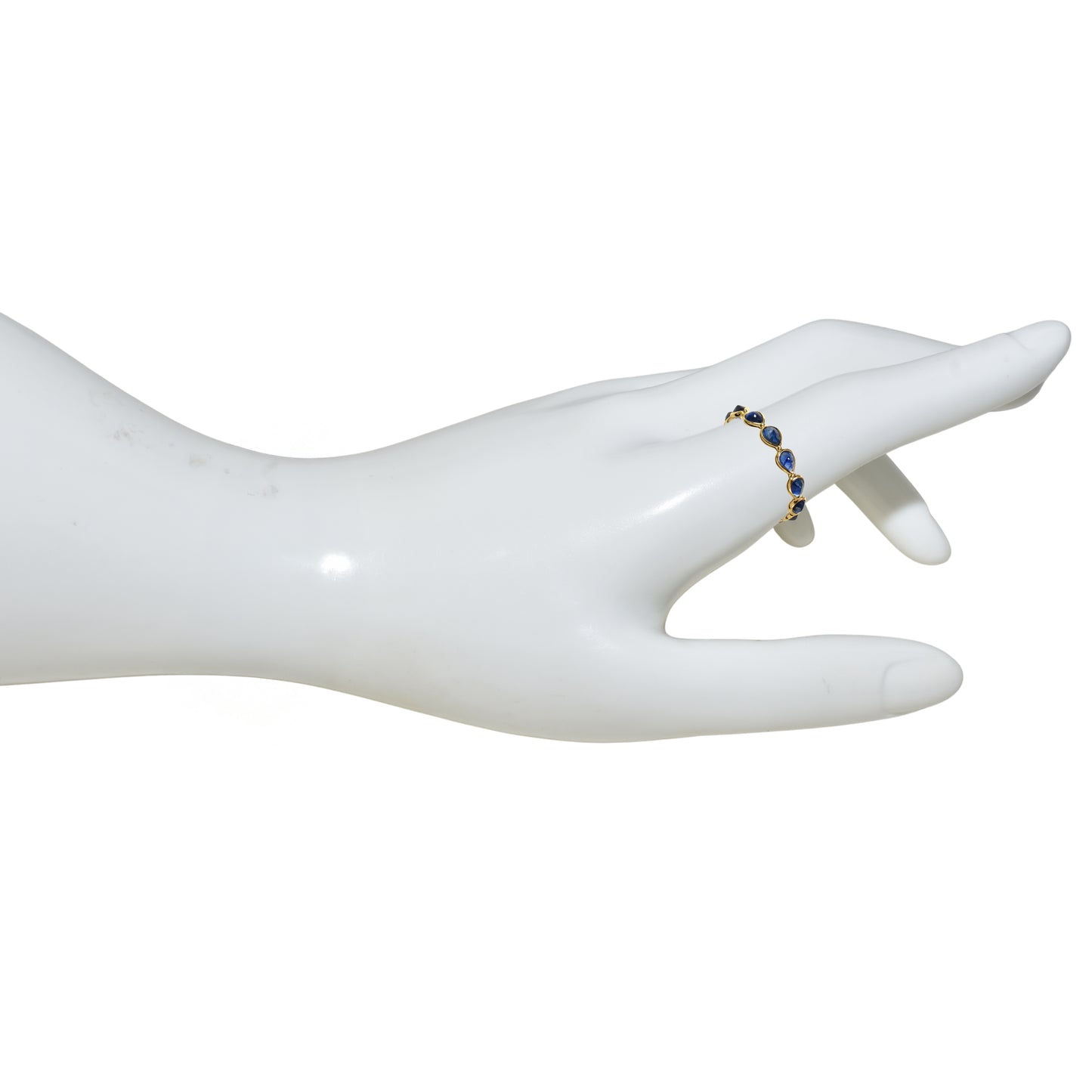 14k Sapphire Pear Bezel Ring