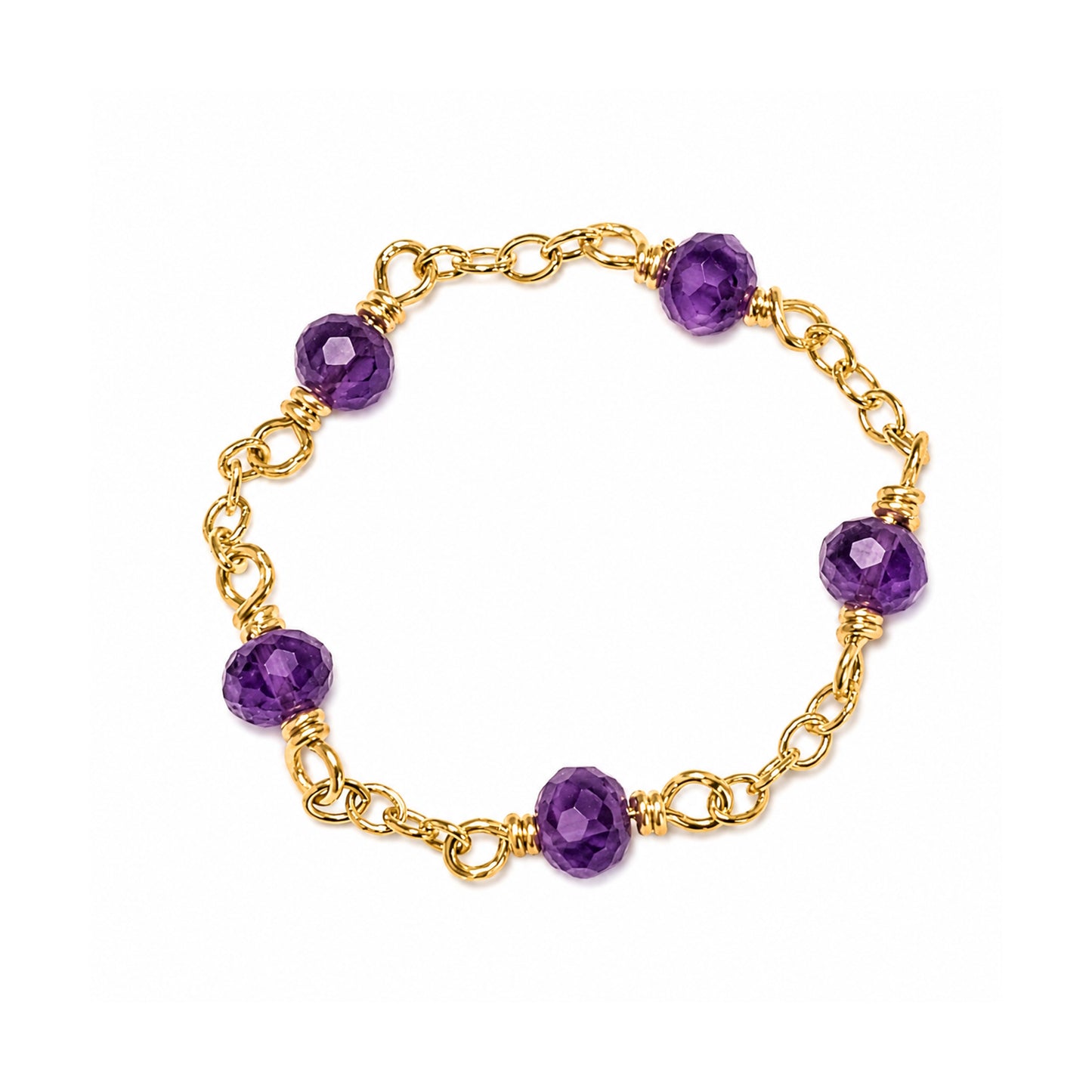 14k Gold Chain Stackable Ring