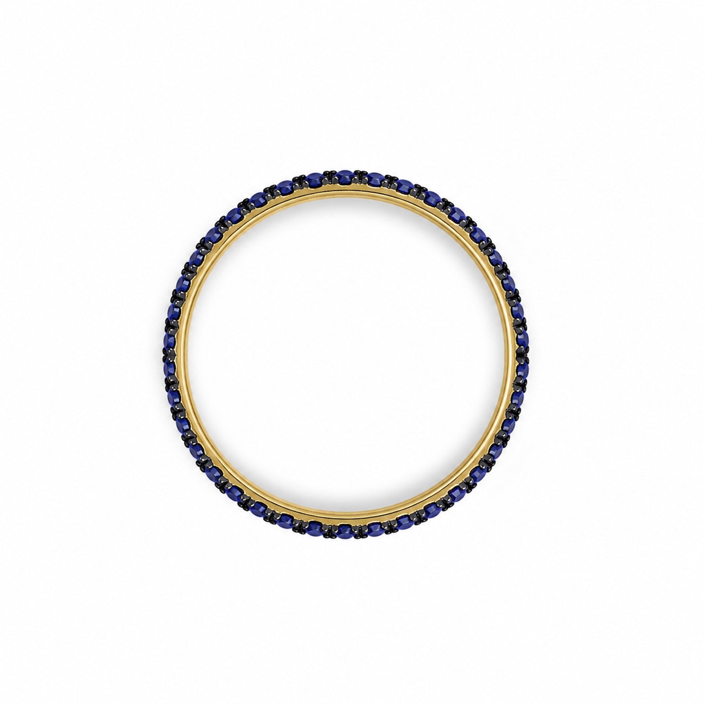 14k Stackable Band 40 Set Stones Ring