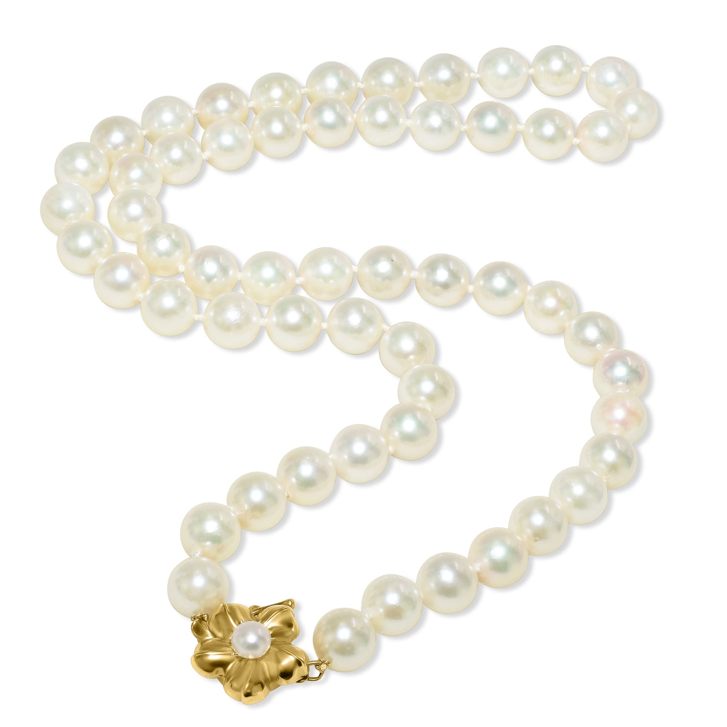 14k Japanese Cultured Pearl Necklace