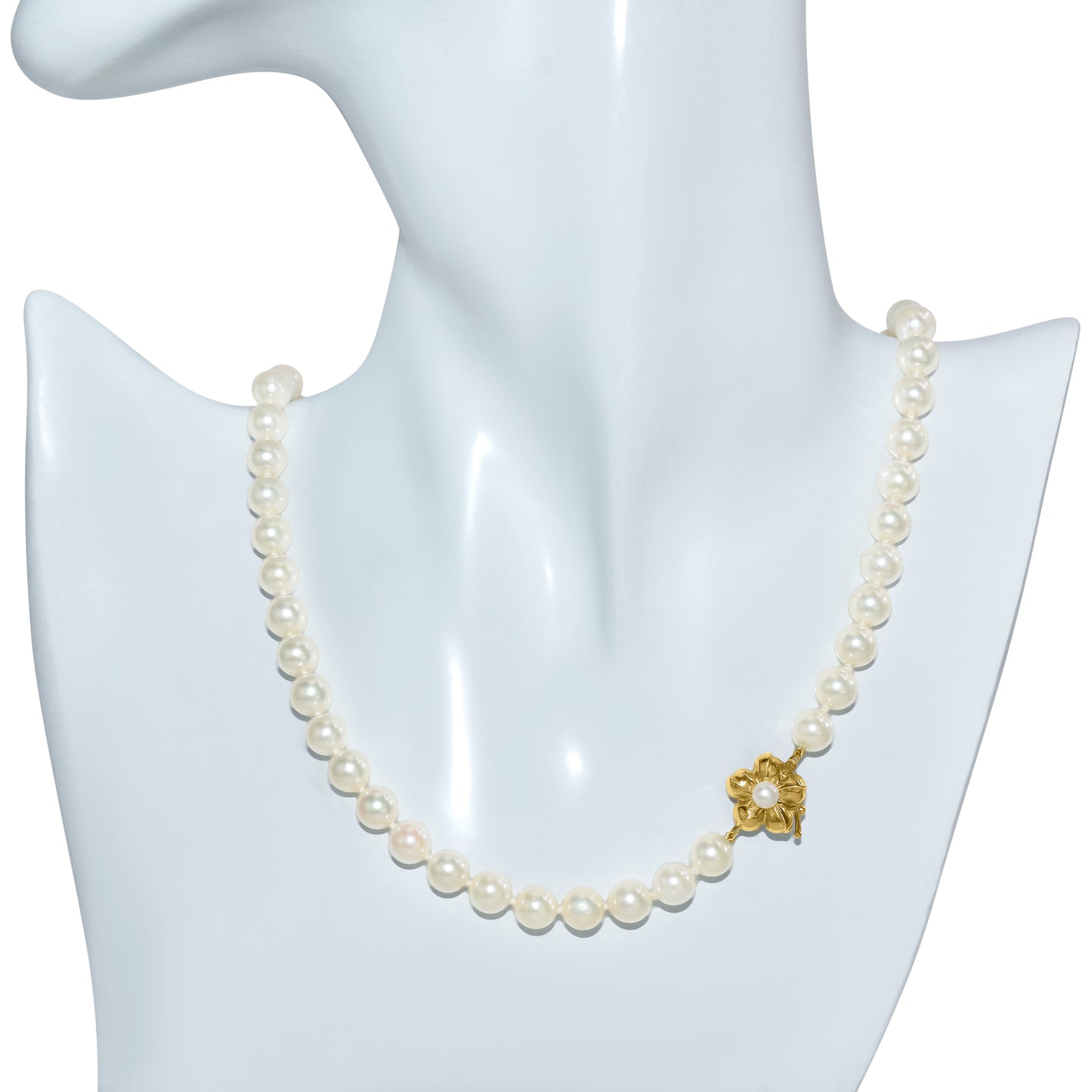 14k Japanese Cultured Pearl Necklace