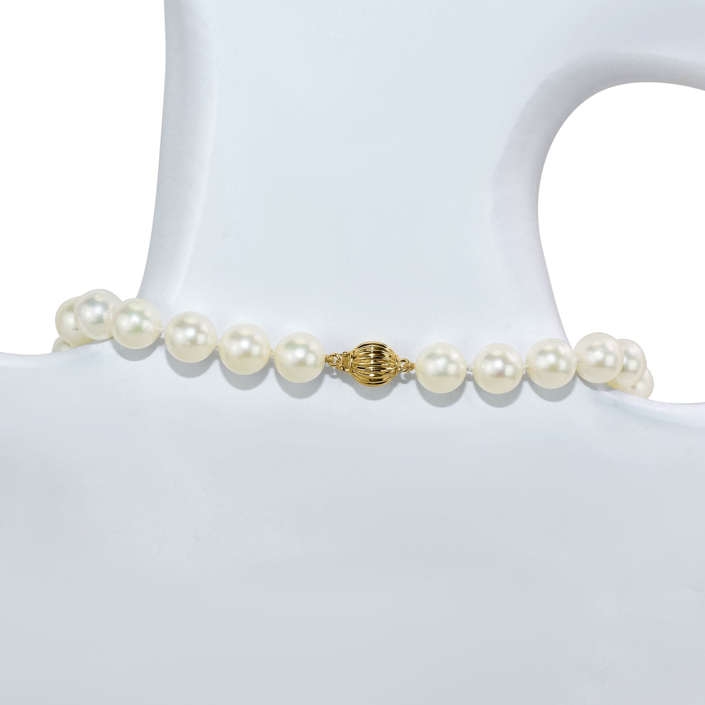 14k Japanese Akoya Cultured Pearl AAA+ Necklace 9-9.5mm 16"
