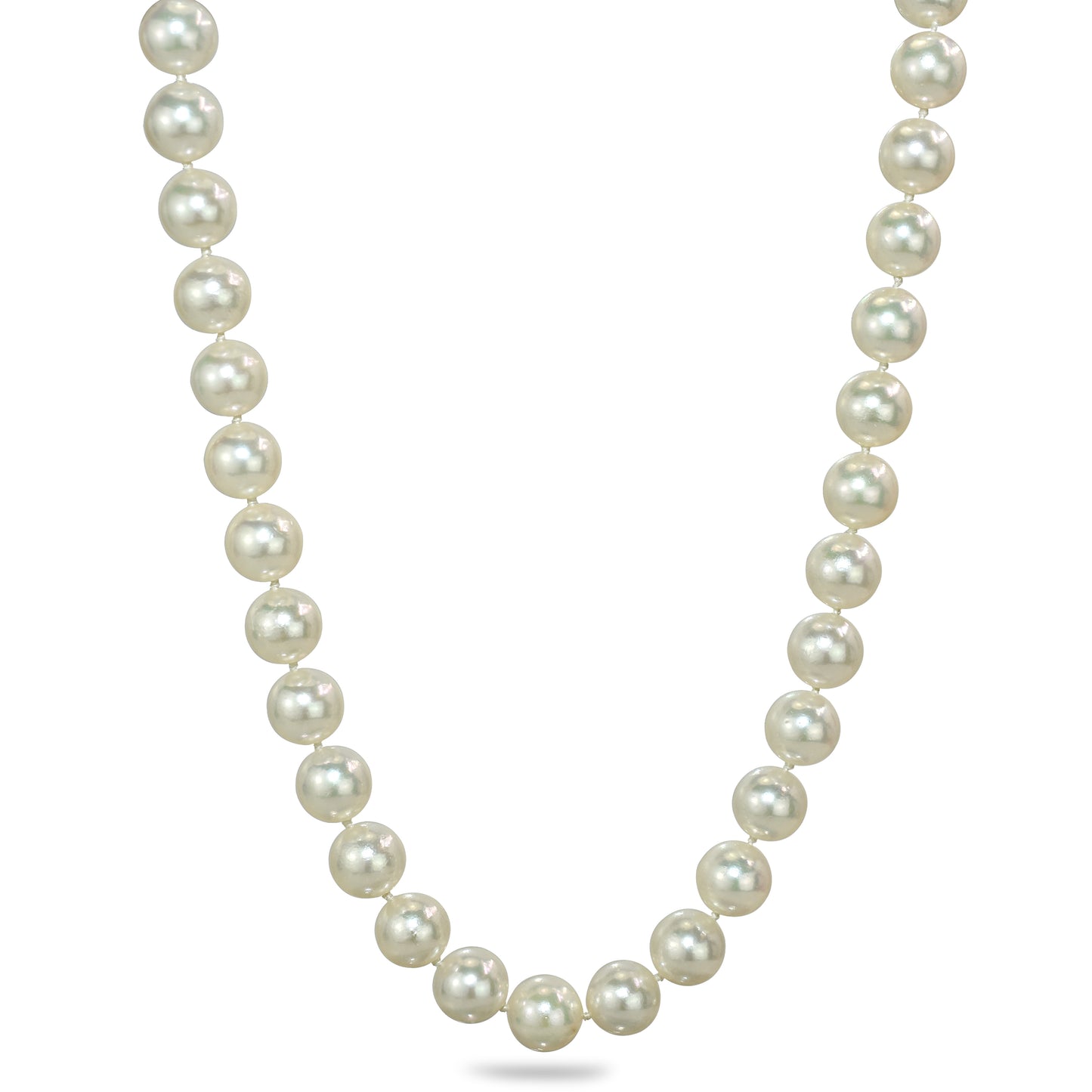 14k Japanese Akoya Cultured Pearl AAA+ Necklace 9-9.5mm 16"