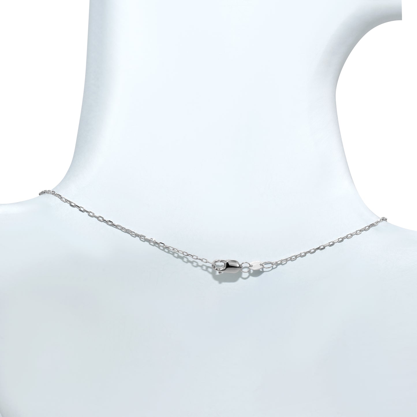 14k White Cultured Pearl Diamond Slider Necklace