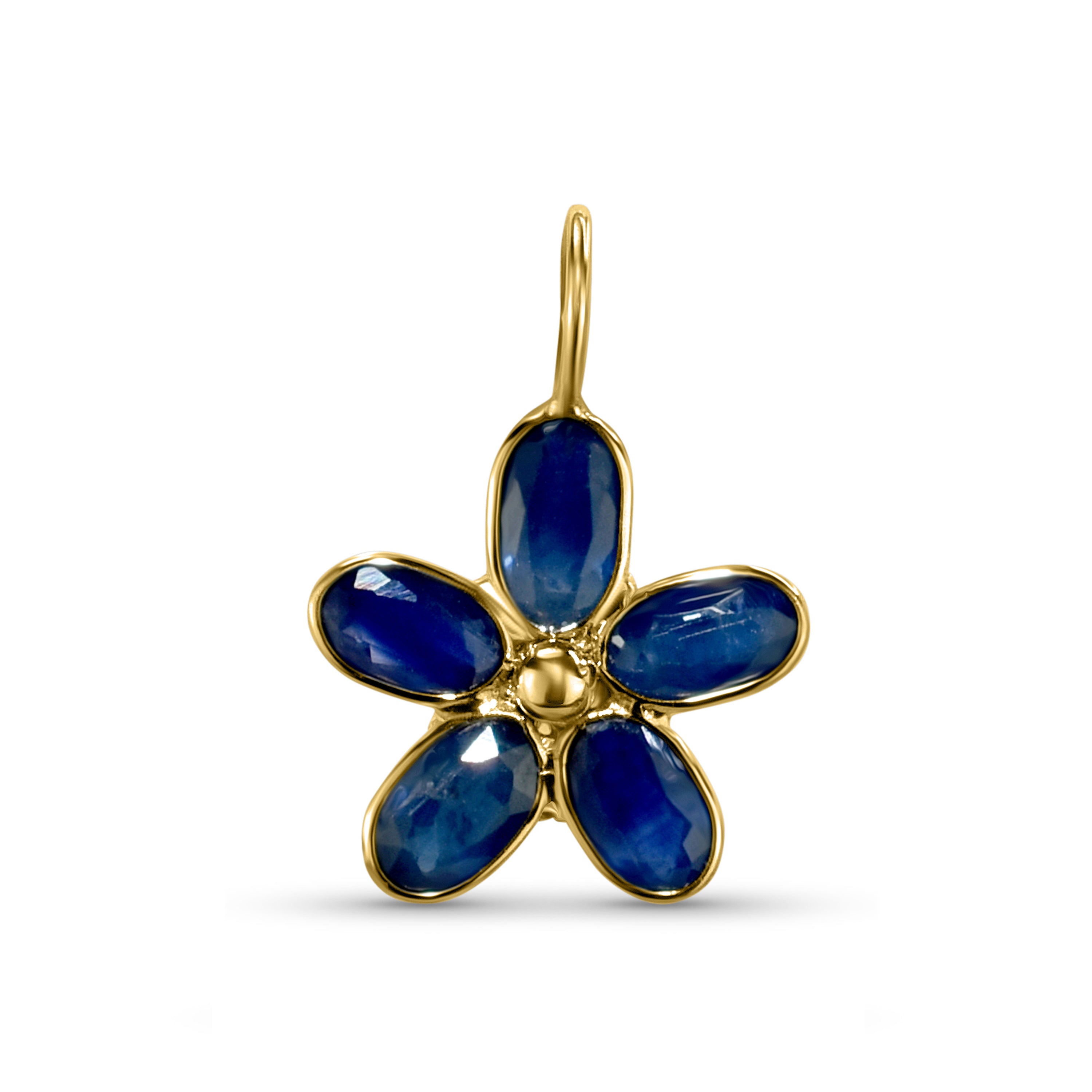 18k Sapphire Flower Petal Set
