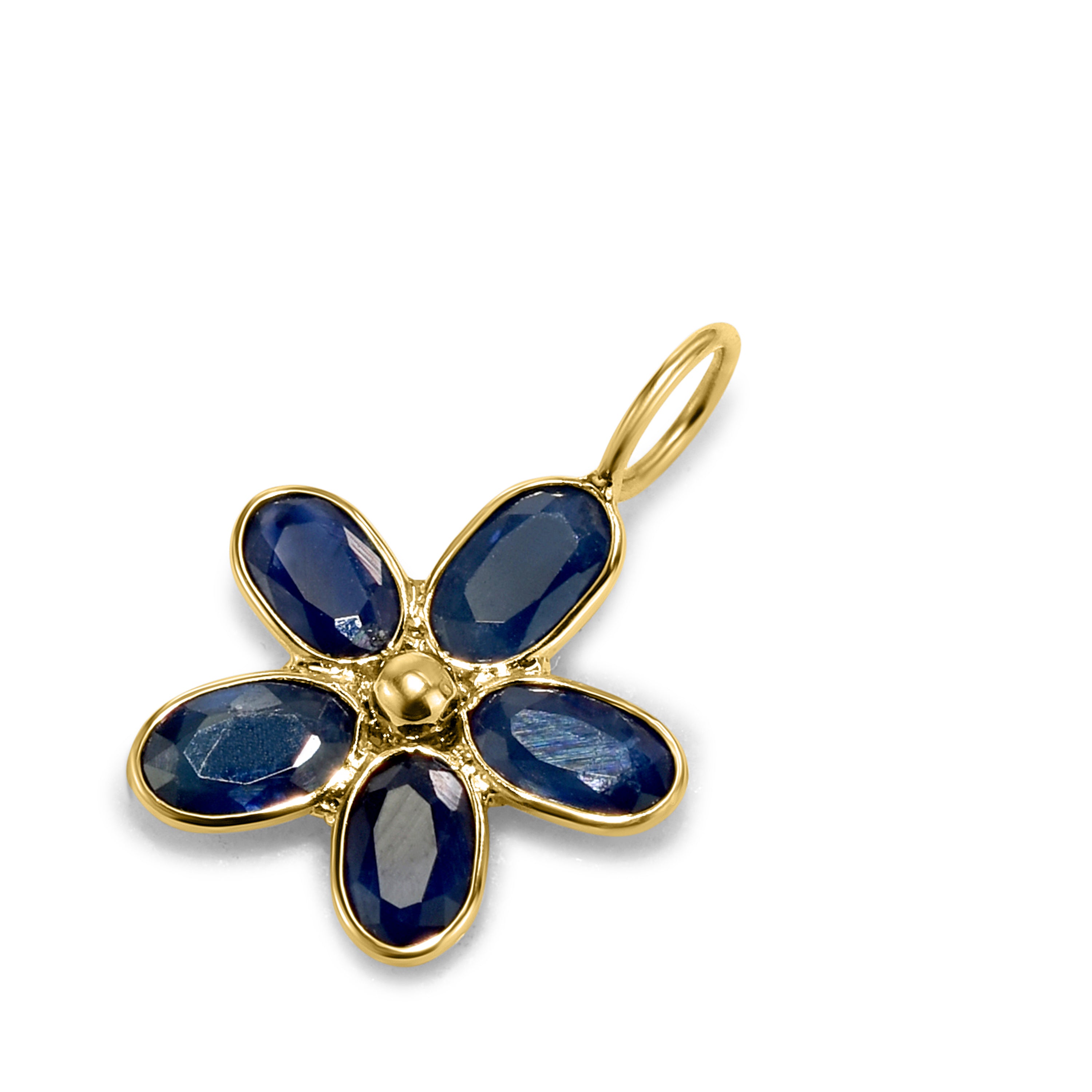 18k Sapphire Flower Petal Set