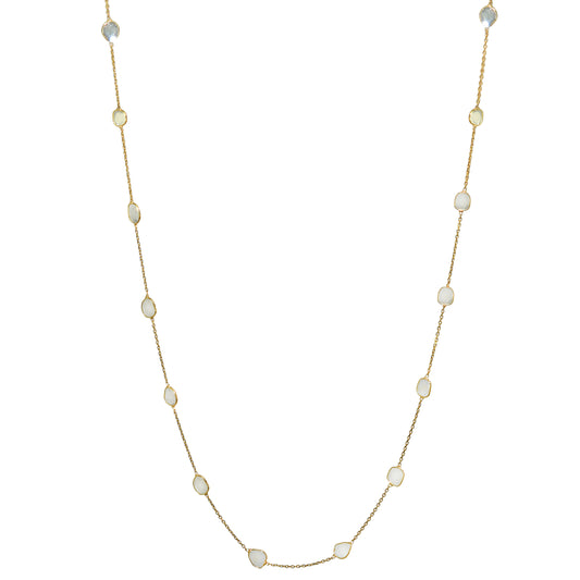 18k Uneven Diamond Necklace