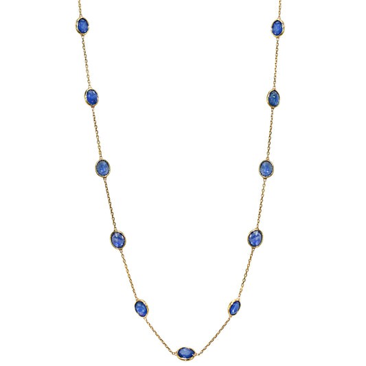 18k Sapphire Multi Shape Necklace
