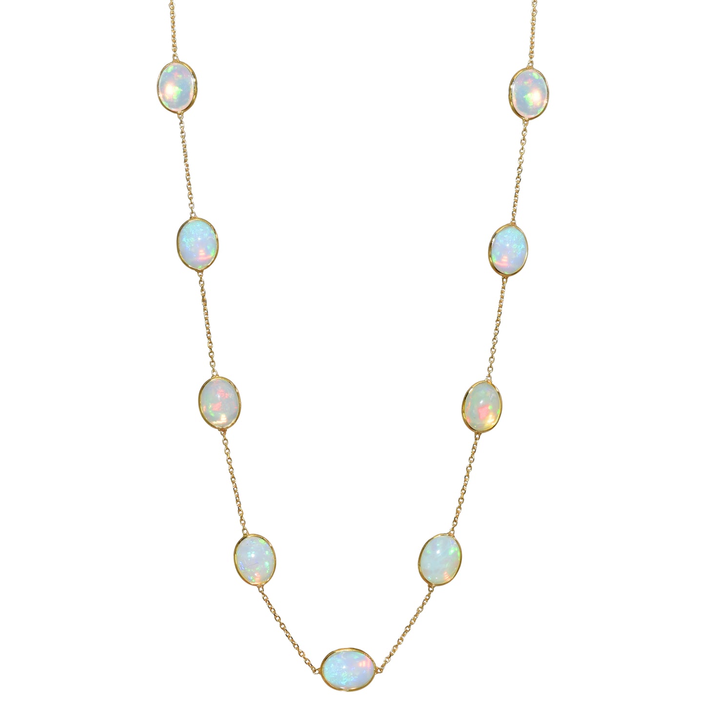 18k Opal Multi Shape Necklace