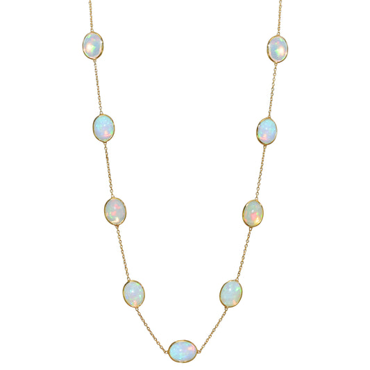 18k Opal Multi Shape Necklace