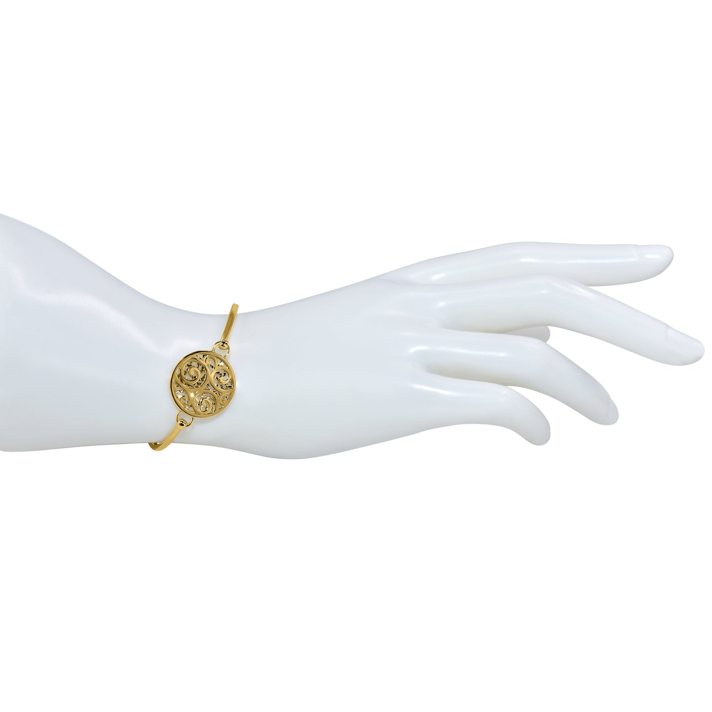 Séchic 18k Medallion Center Cuff Bracelet