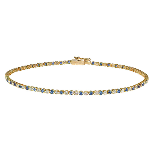 18k Sapphire Diamond Bracelet