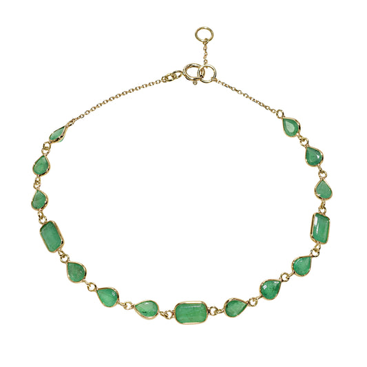18k Emerald Multi Shape Bracelet