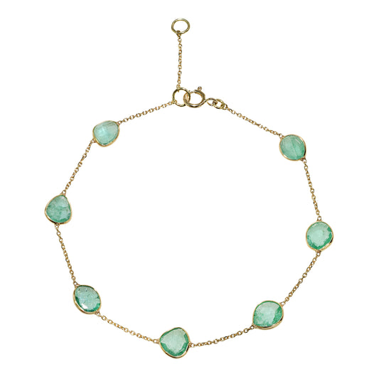 18k Emerald Multi Shape Bracelet